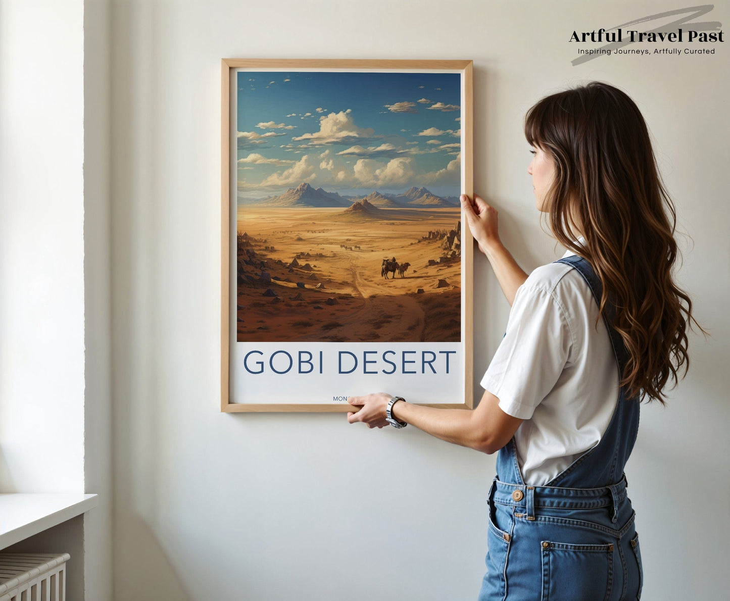 Gobi Desert Poster | Mongolia Wall Art | Asia Decor