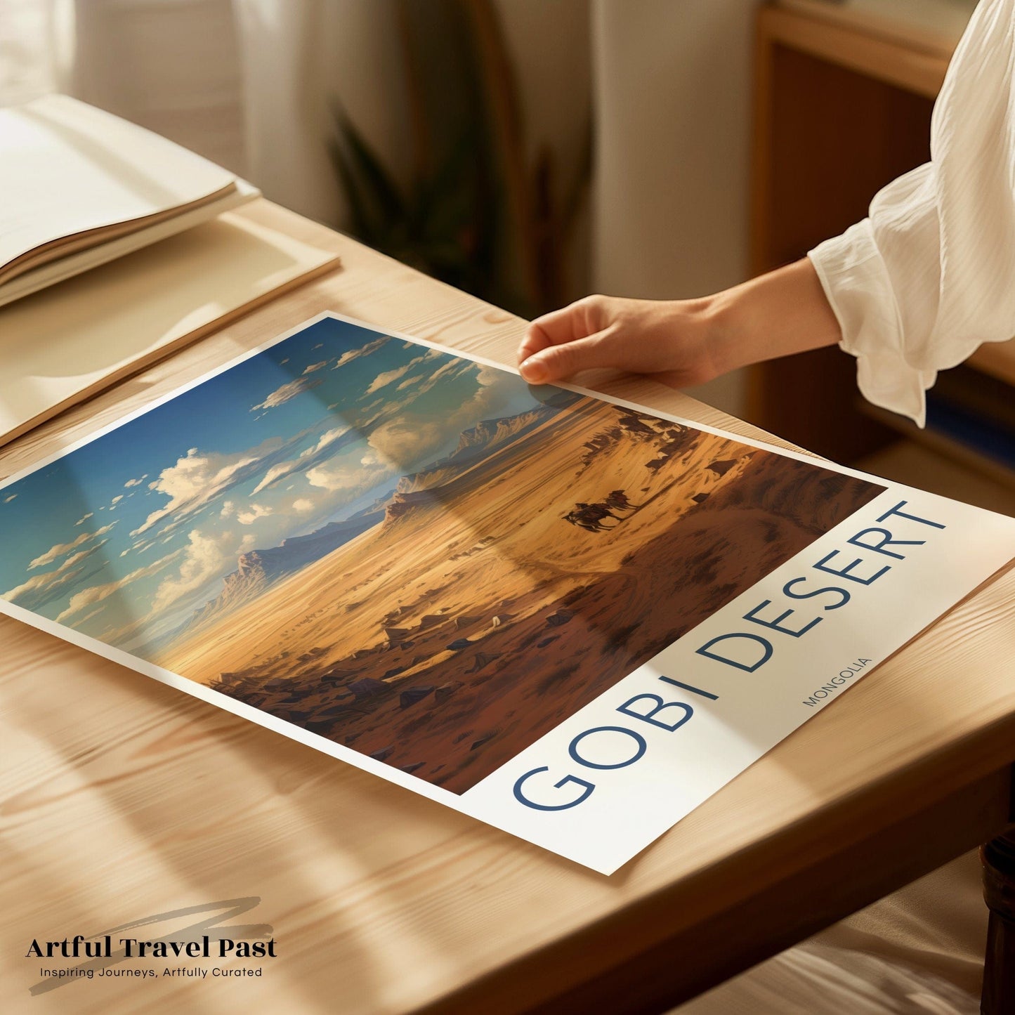 Gobi Desert Poster | Mongolia Wall Art | Asia Decor
