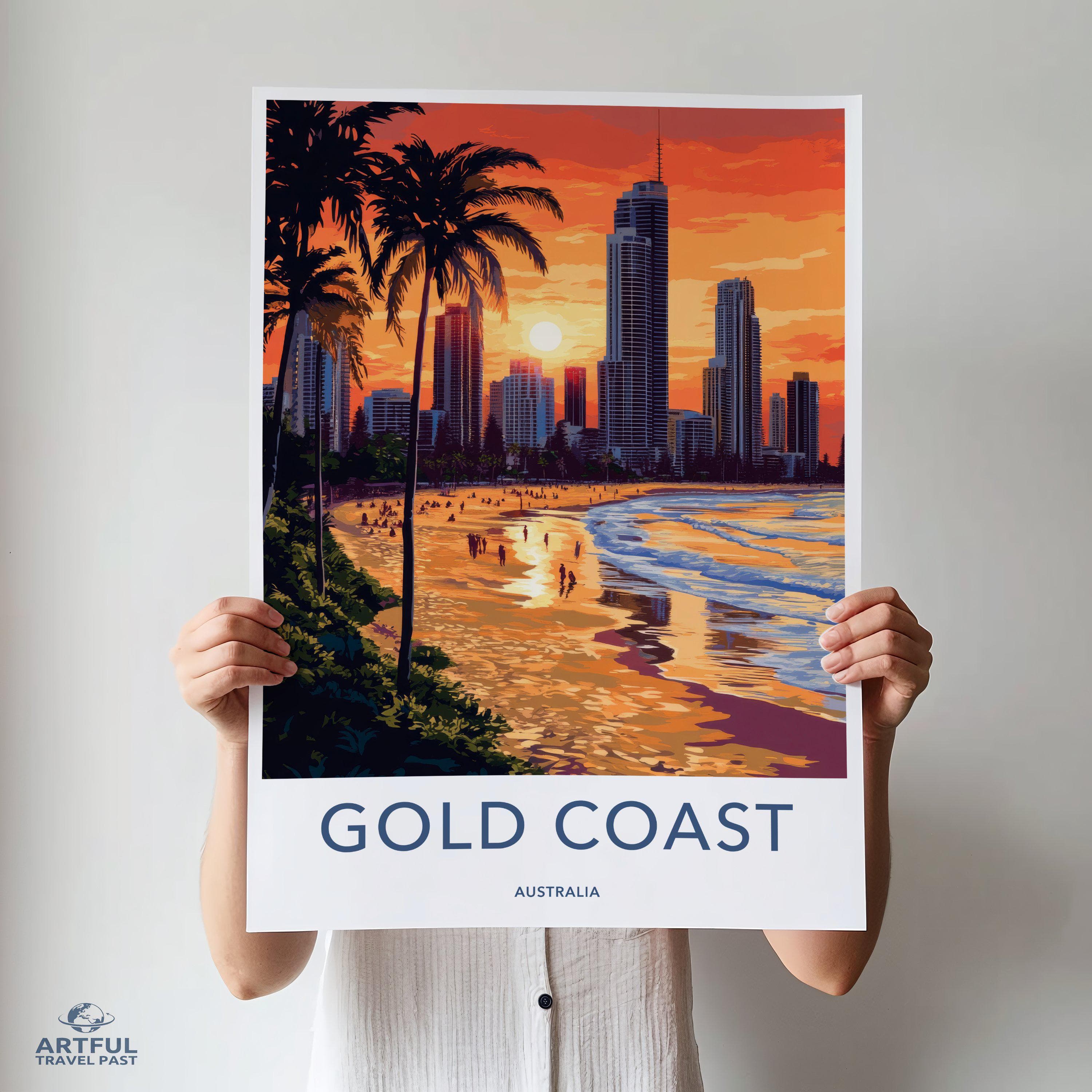 Gold Coast Poster - Australia Wall Art