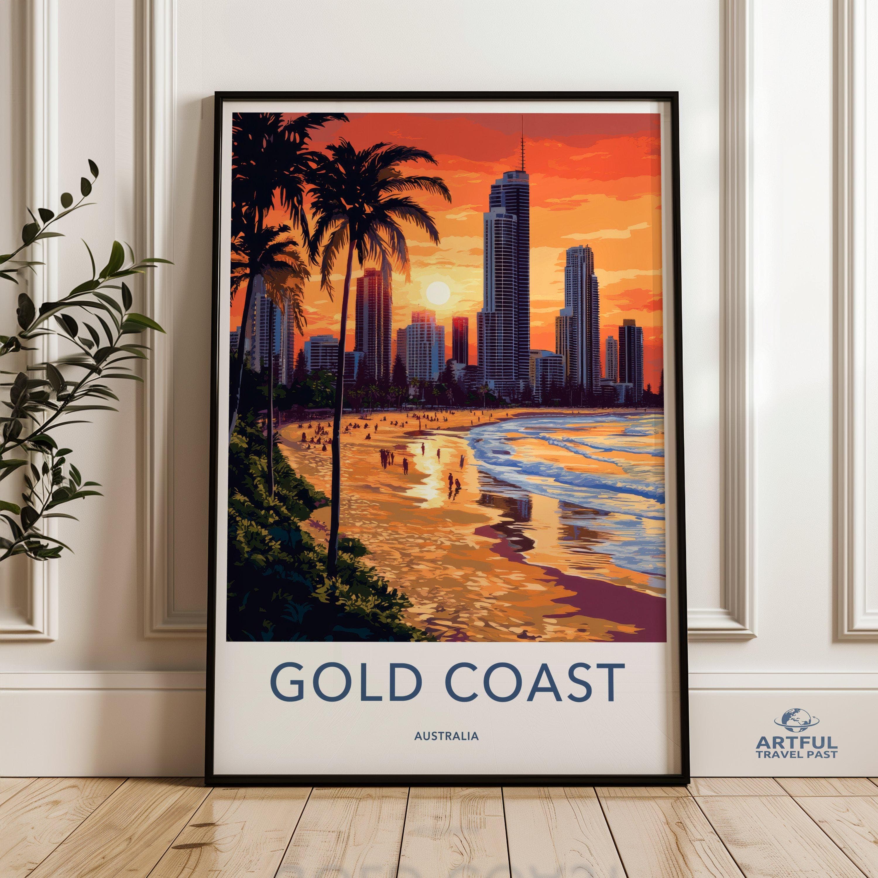 Gold Coast Poster - Australia Wall Art
