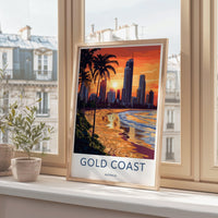 Gold Coast Poster - Australia Wall Art
