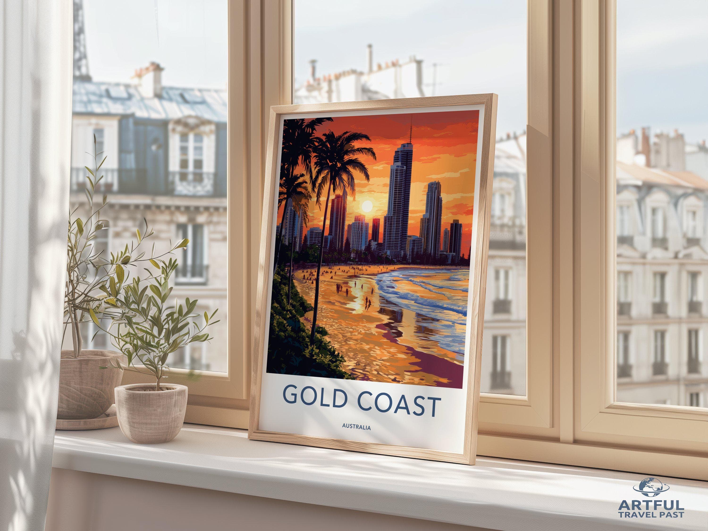 Gold Coast Poster - Australia Wall Art