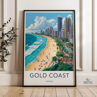 Gold Coast Poster - Australia Wall Art