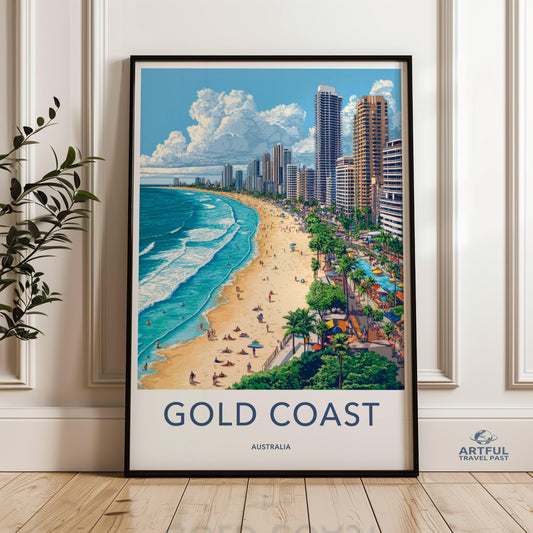 Gold Coast Poster - Australia Wall Art