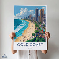 Gold Coast Poster - Australia Wall Art
