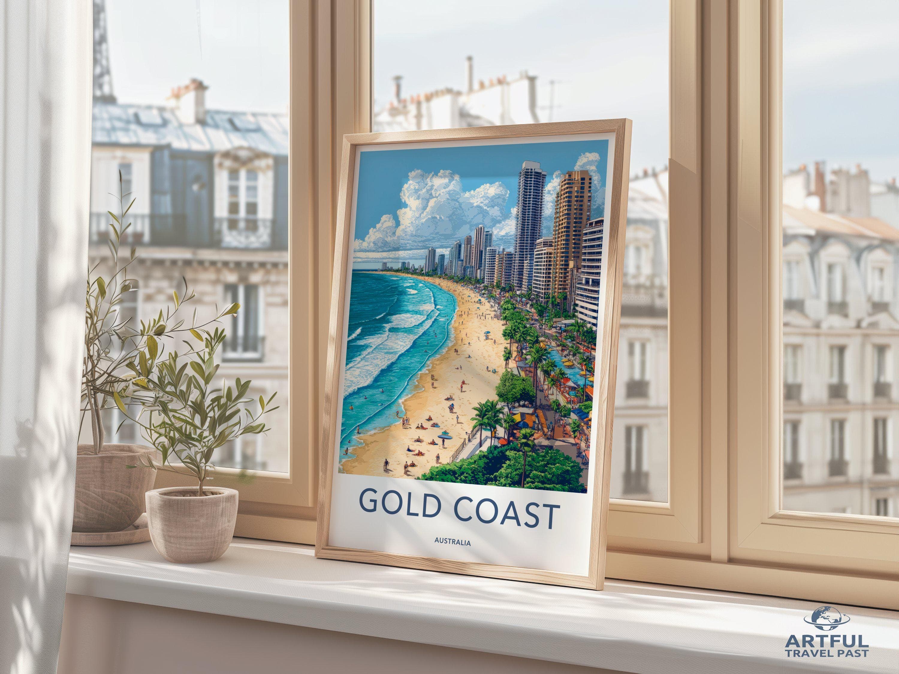 Gold Coast Poster - Australia Wall Art