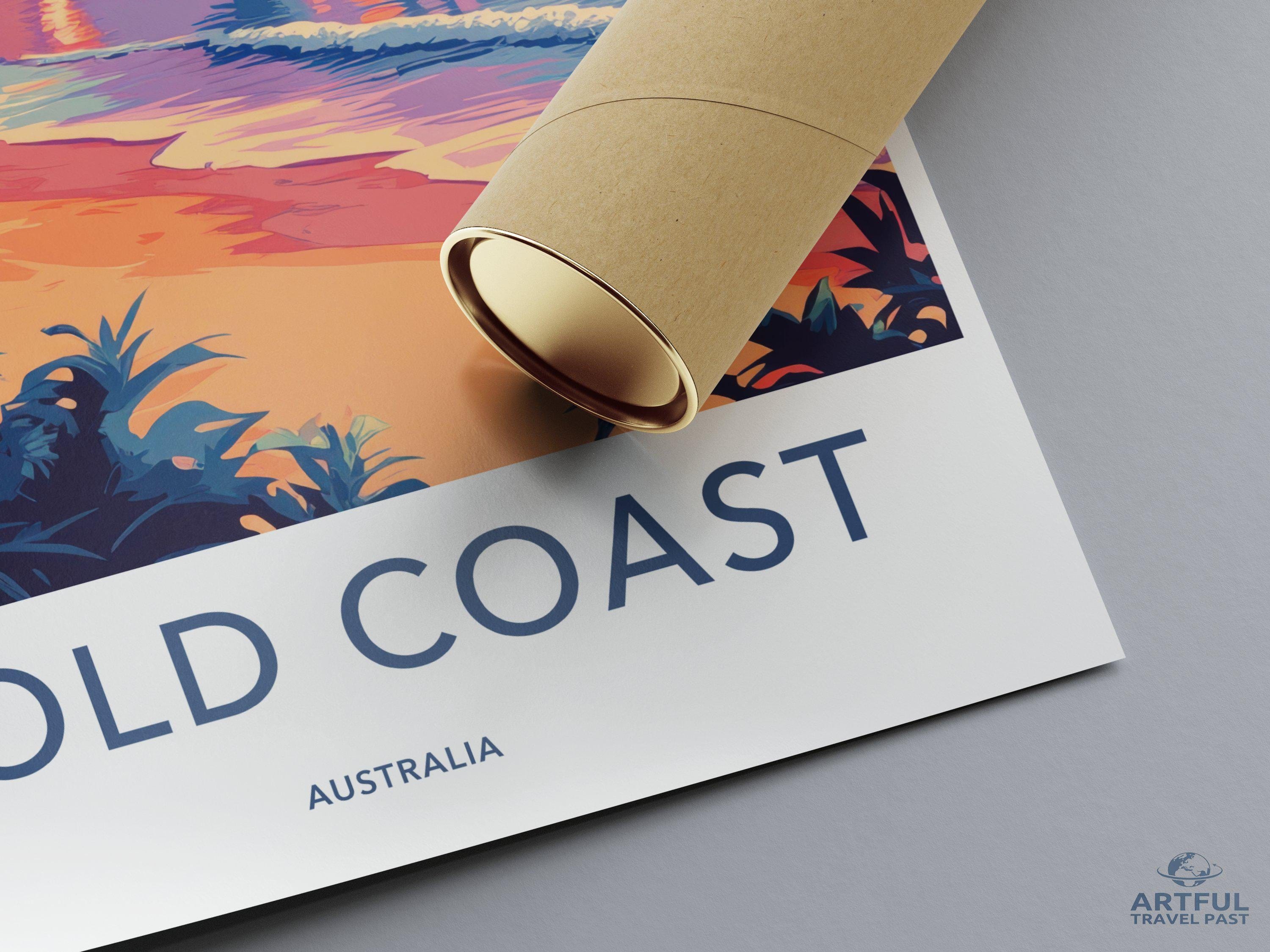 Gold Coast Poster - Australia Wall Art