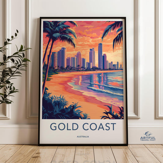 Gold Coast Poster - Australia Wall Art