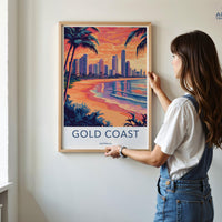 Gold Coast Poster - Australia Wall Art