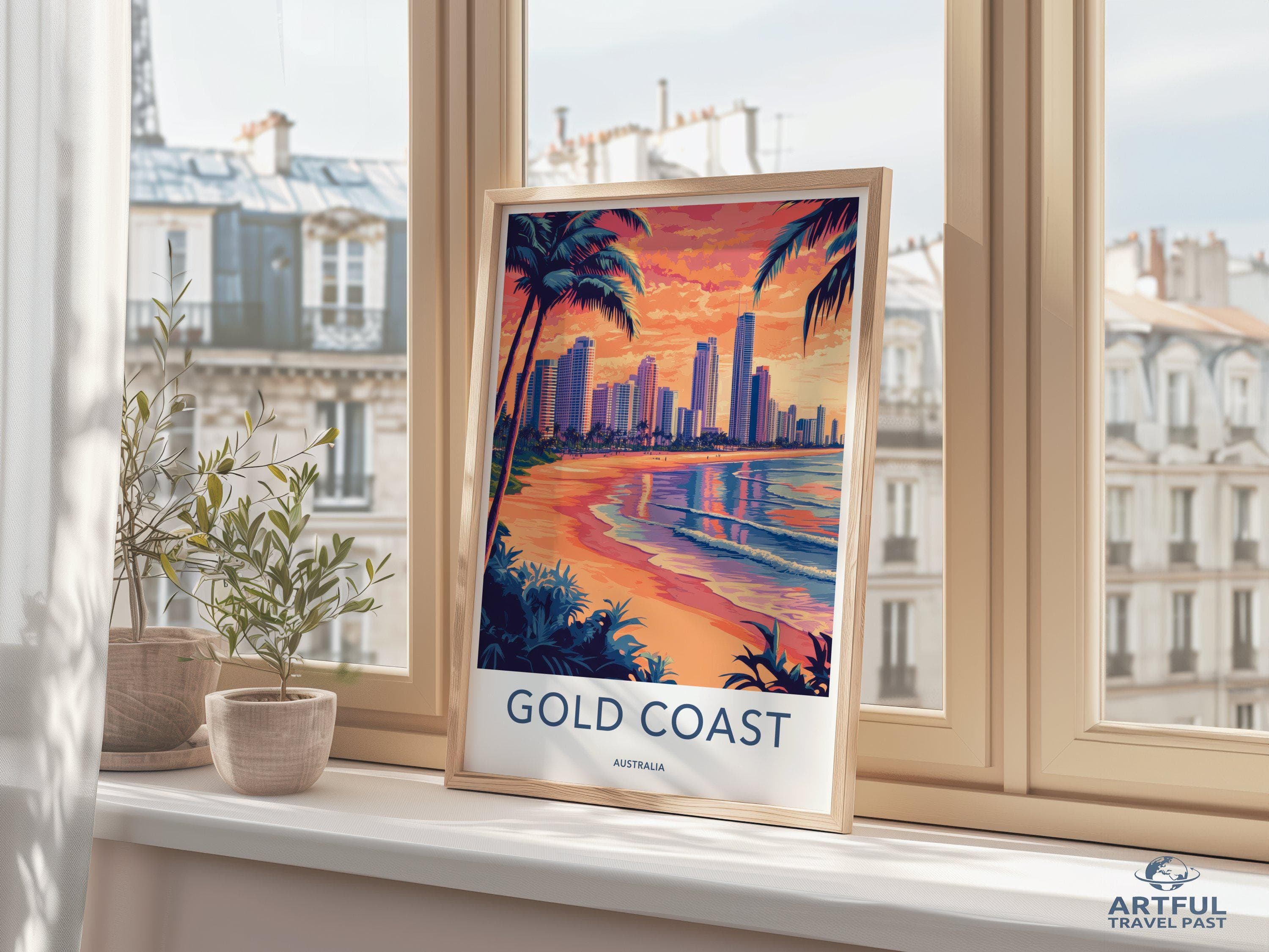 Gold Coast Poster - Australia Wall Art