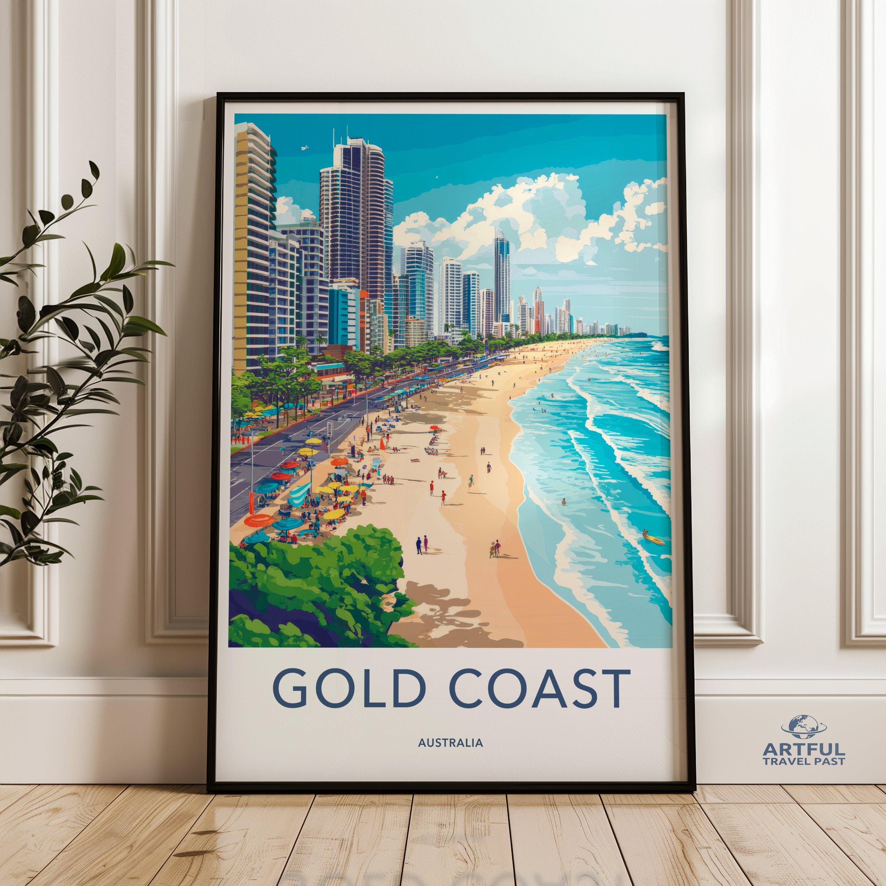 Gold Coast Poster - Australia Wall Art