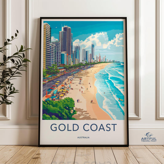 Gold Coast Poster - Australia Wall Art