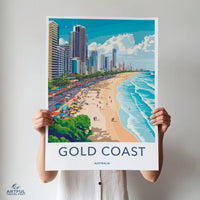 Gold Coast Poster - Australia Wall Art