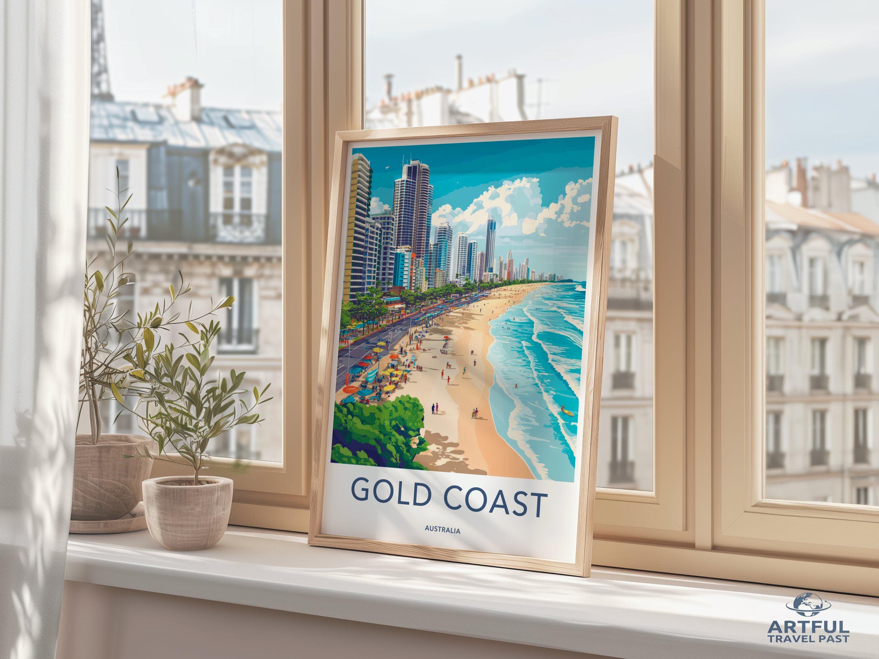 Gold Coast Poster - Australia Wall Art