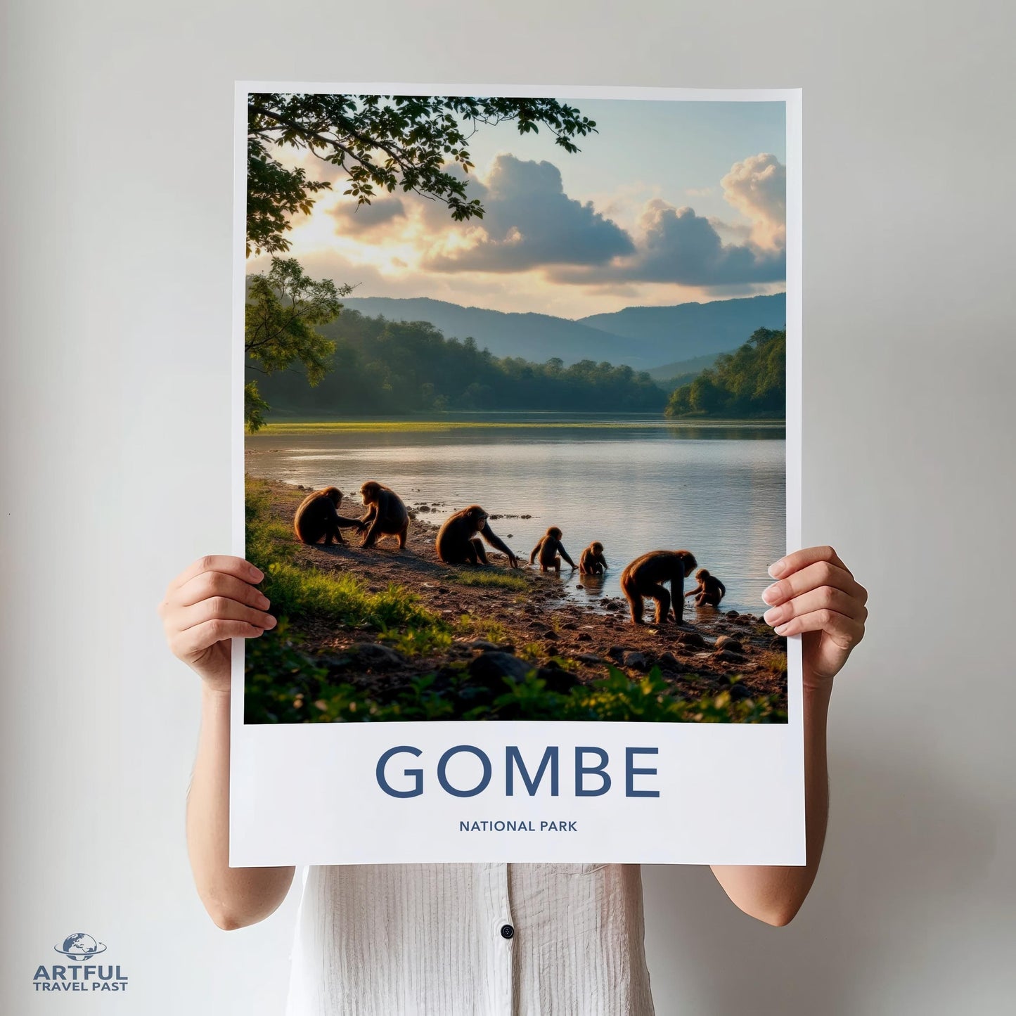 Gombe National Park Poster - Tanzania Wall Art
