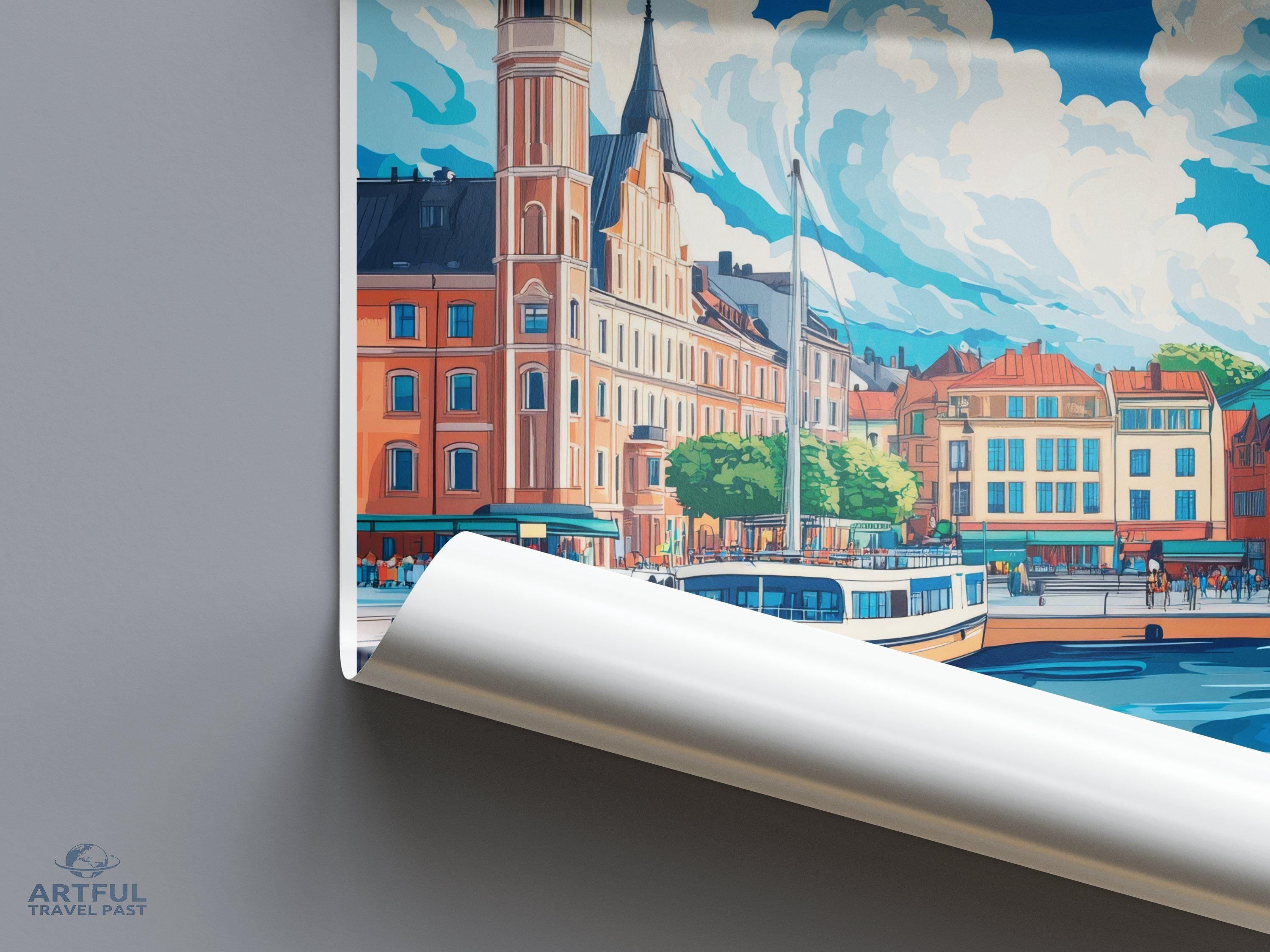 Goteborg Poster Poster - Sweden Wall Art