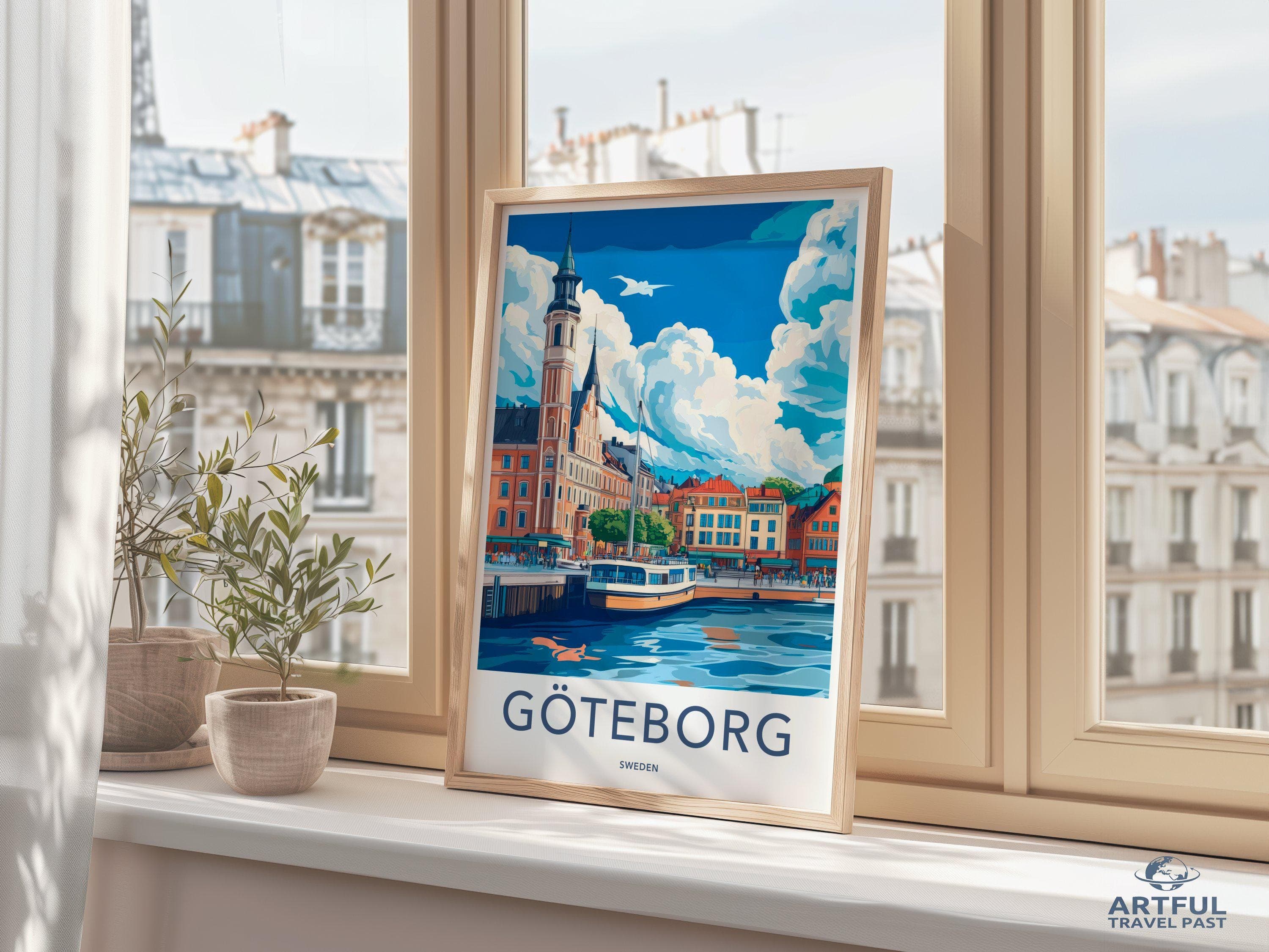 Goteborg Poster Poster - Sweden Wall Art
