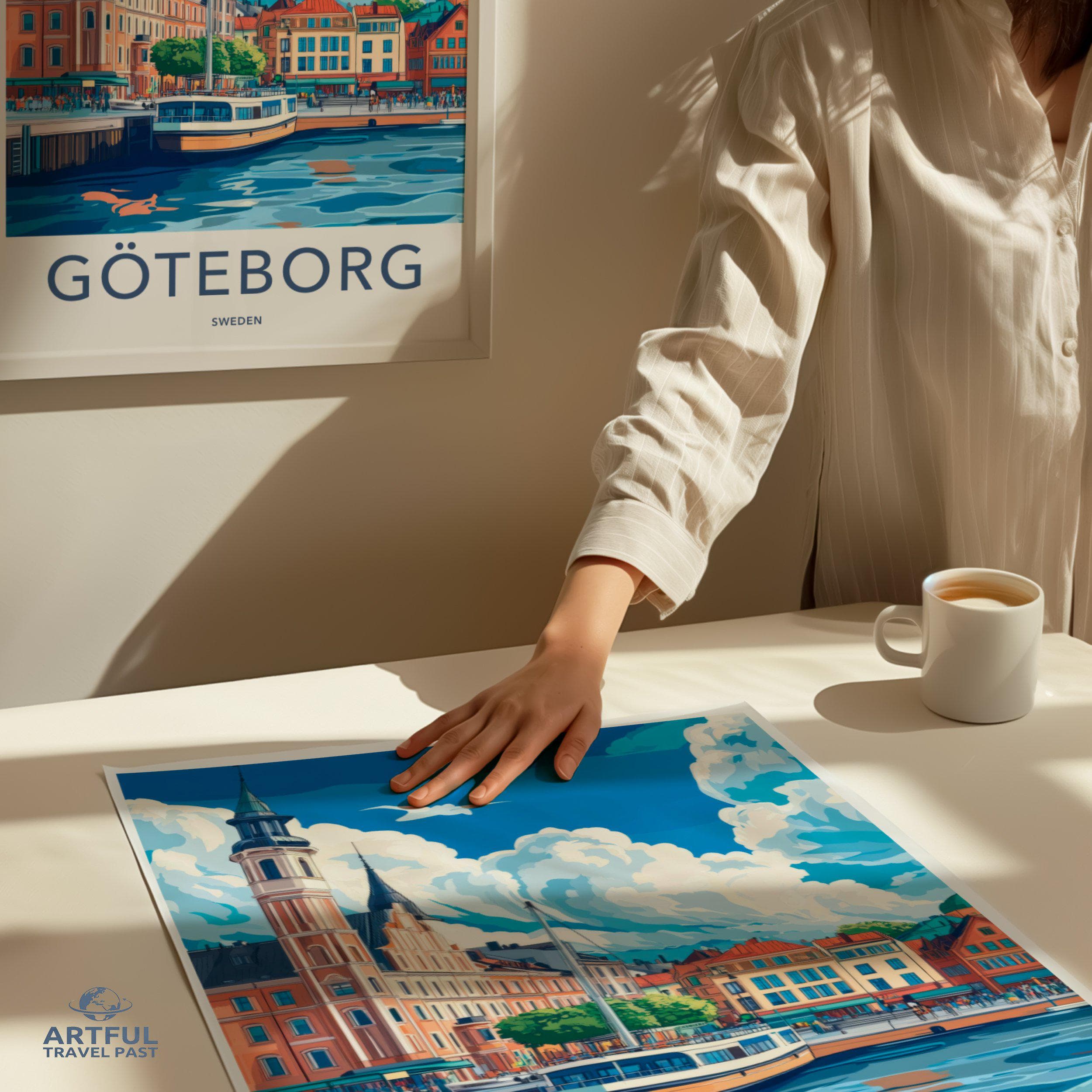 Goteborg Poster Poster - Sweden Wall Art