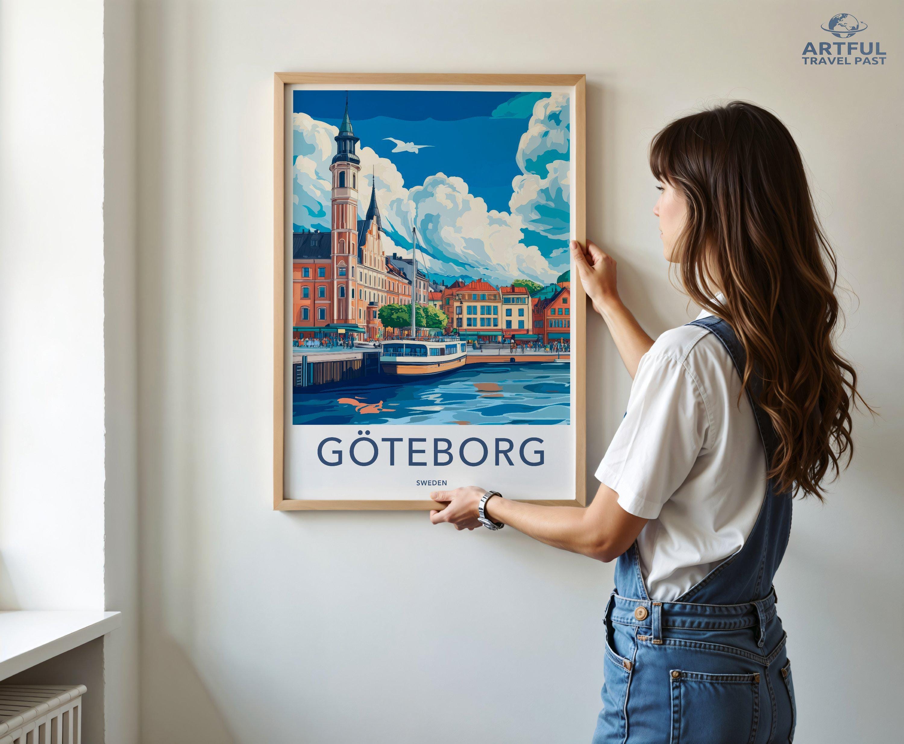 Goteborg Poster Poster - Sweden Wall Art