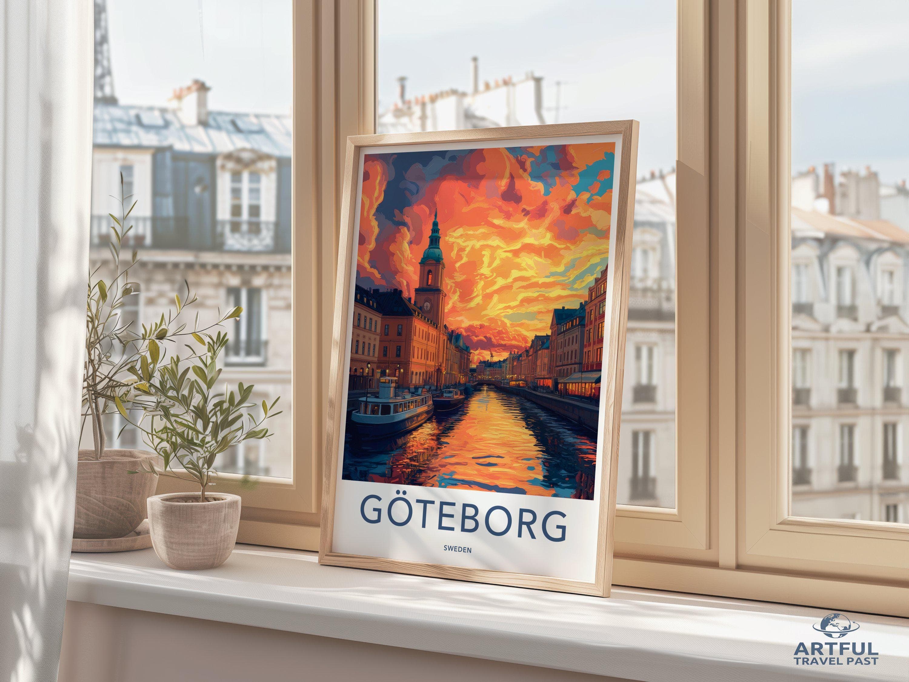 Göteborg Poster Poster - Sweden Wall Art
