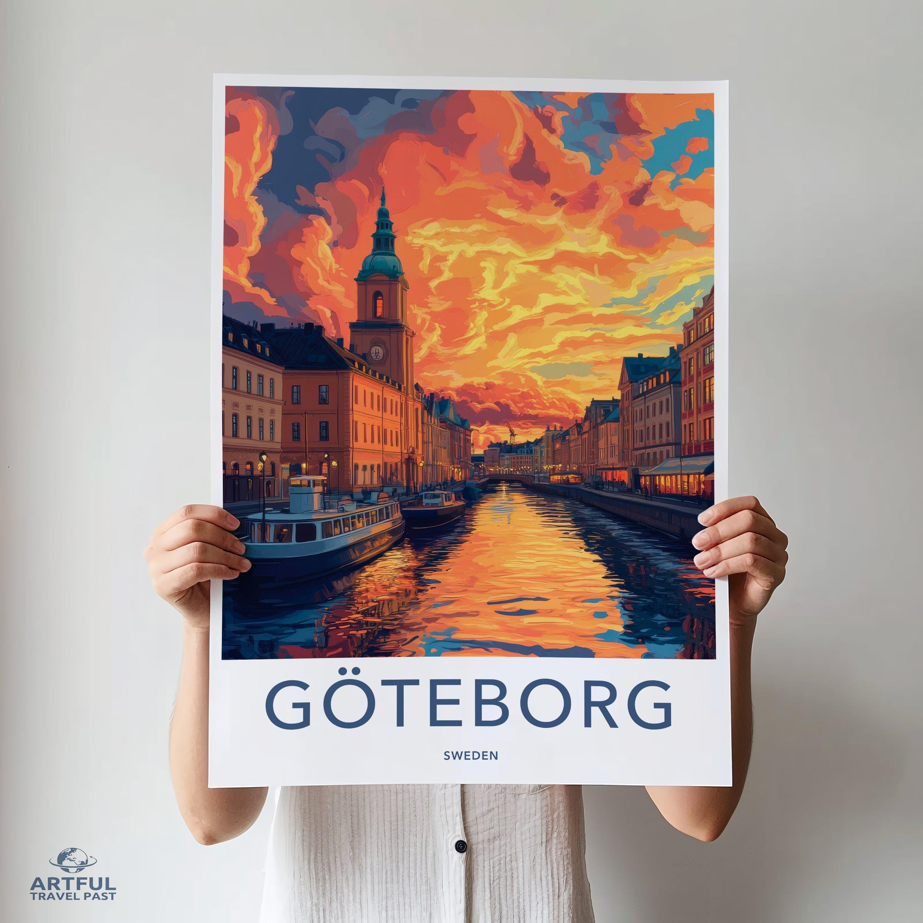 Göteborg Poster Poster - Sweden Wall Art