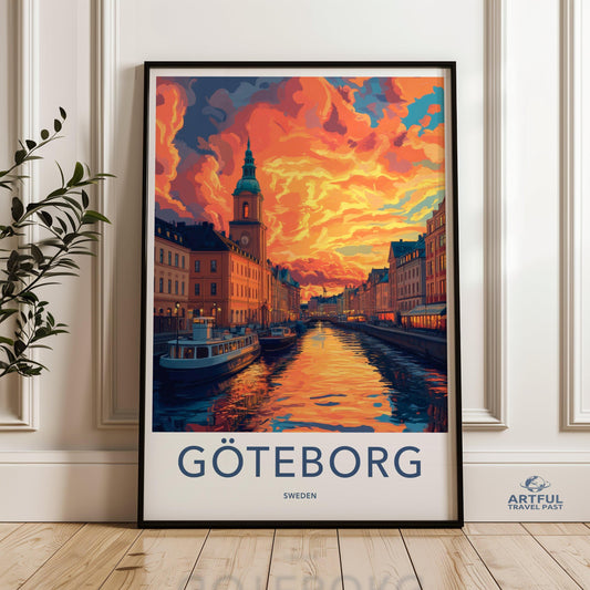 Göteborg Poster Poster - Sweden Wall Art
