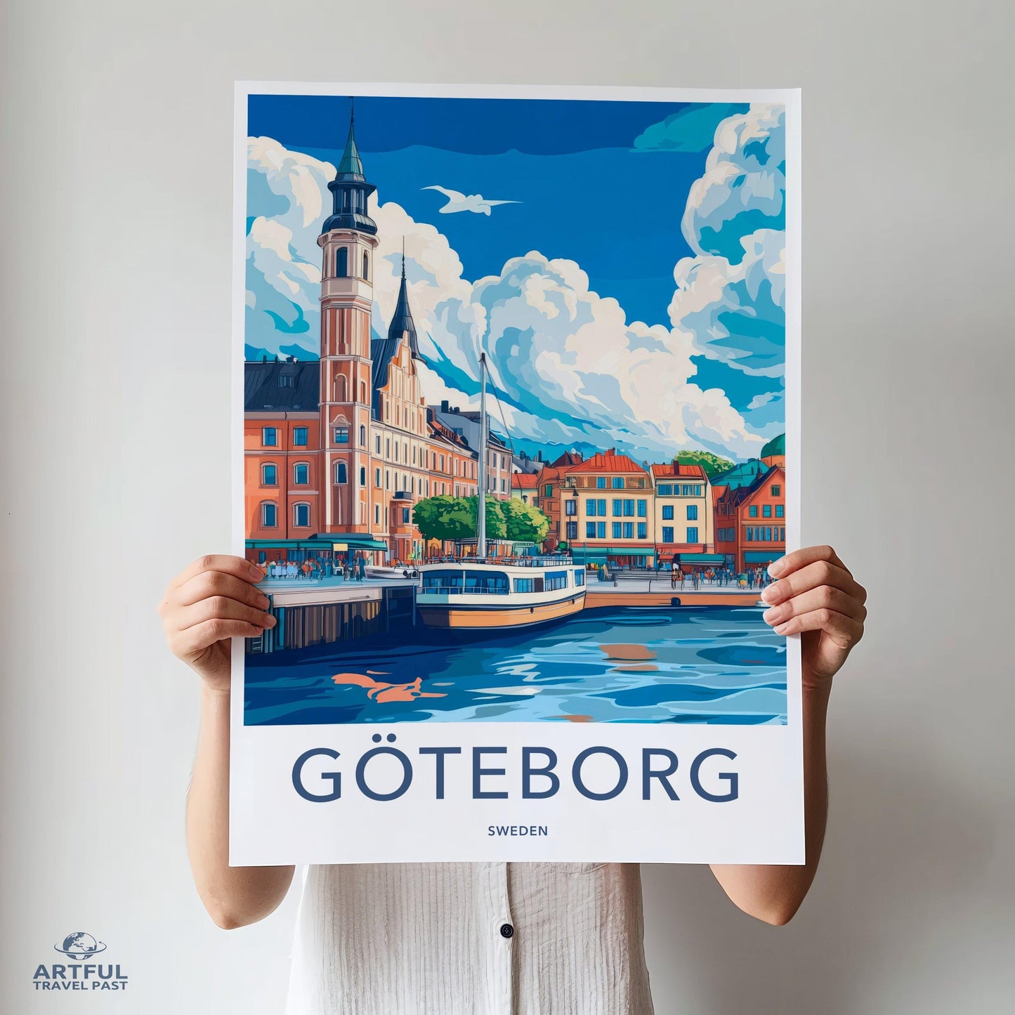 Göteborg Poster | Sweden Wall Art | Scandinavia Decor