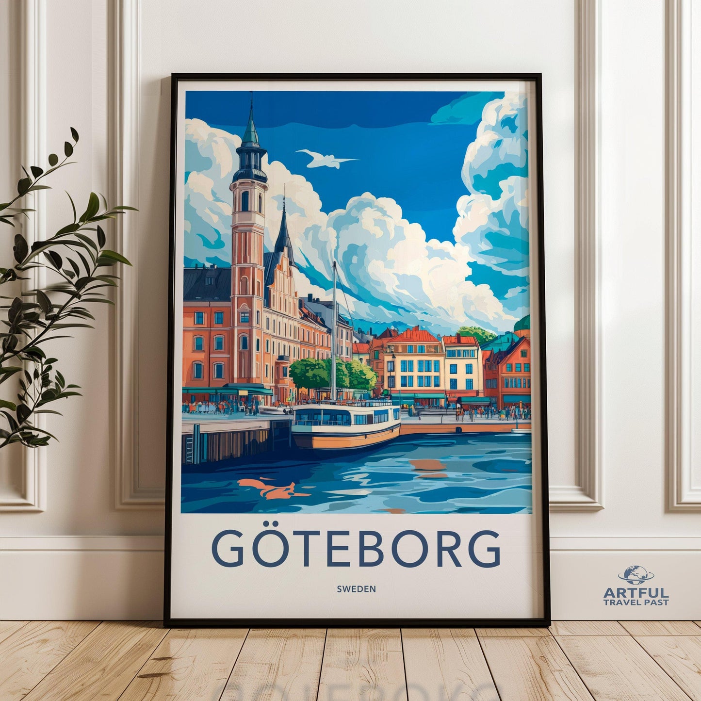Göteborg Poster | Sweden Wall Art | Scandinavia Decor