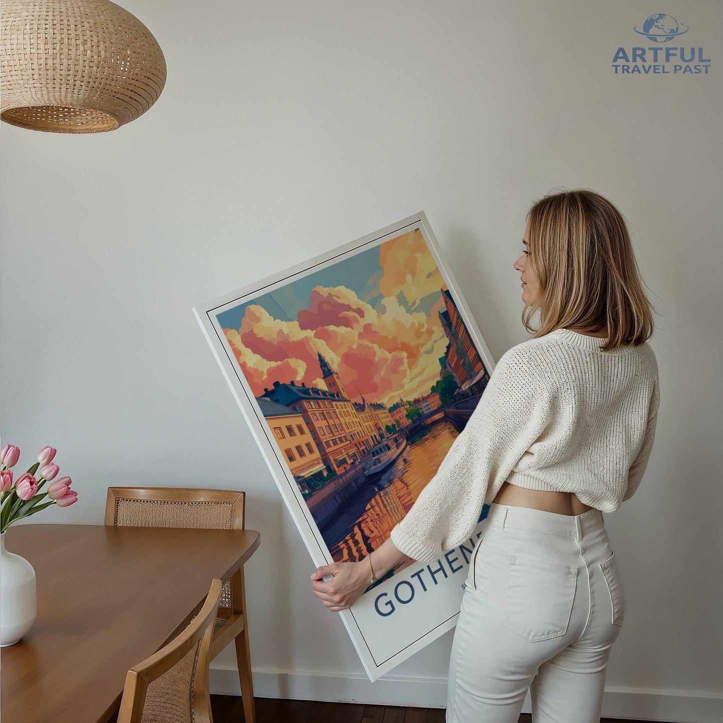 Gothenburg Poster | Sweden Wall Art | Scandinavia Decor