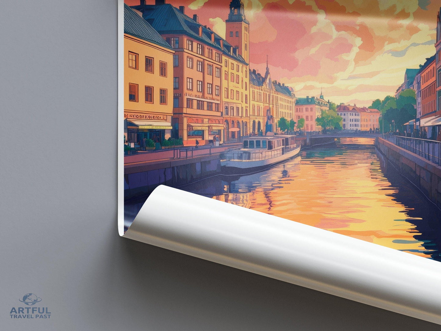 Gothenburg Poster | Sweden Wall Art | Scandinavia Decor