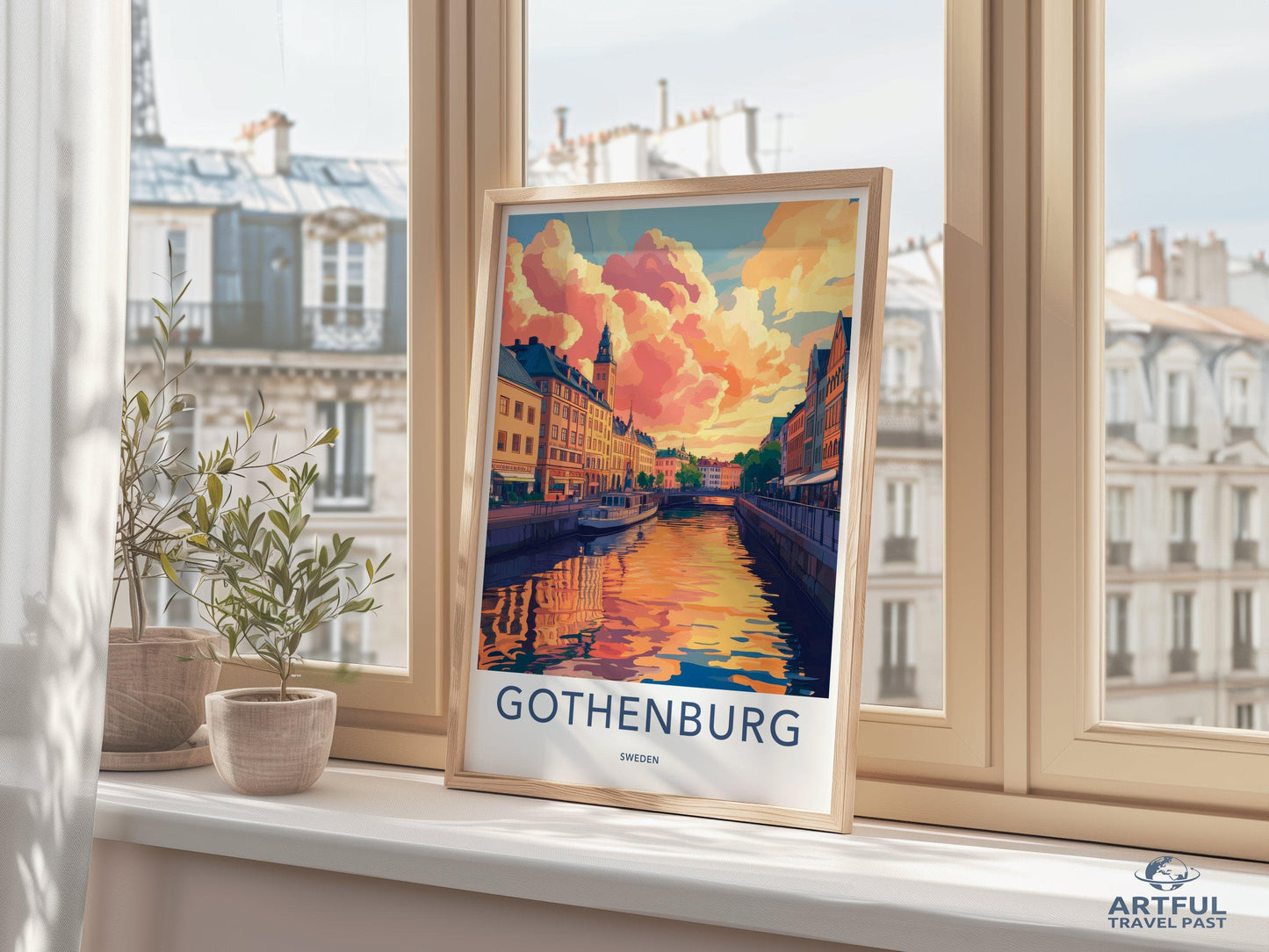 Gothenburg Poster | Sweden Wall Art | Scandinavia Decor