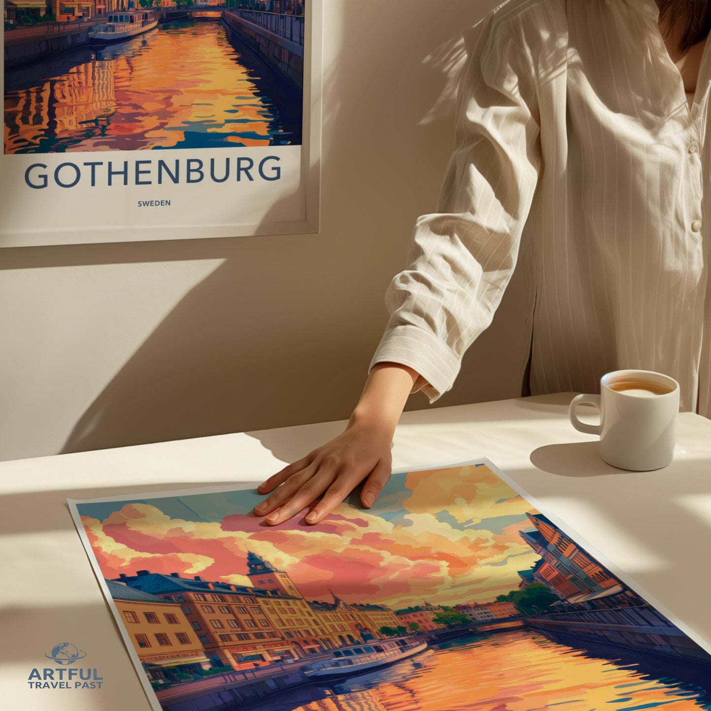 Gothenburg Poster | Sweden Wall Art | Scandinavia Decor