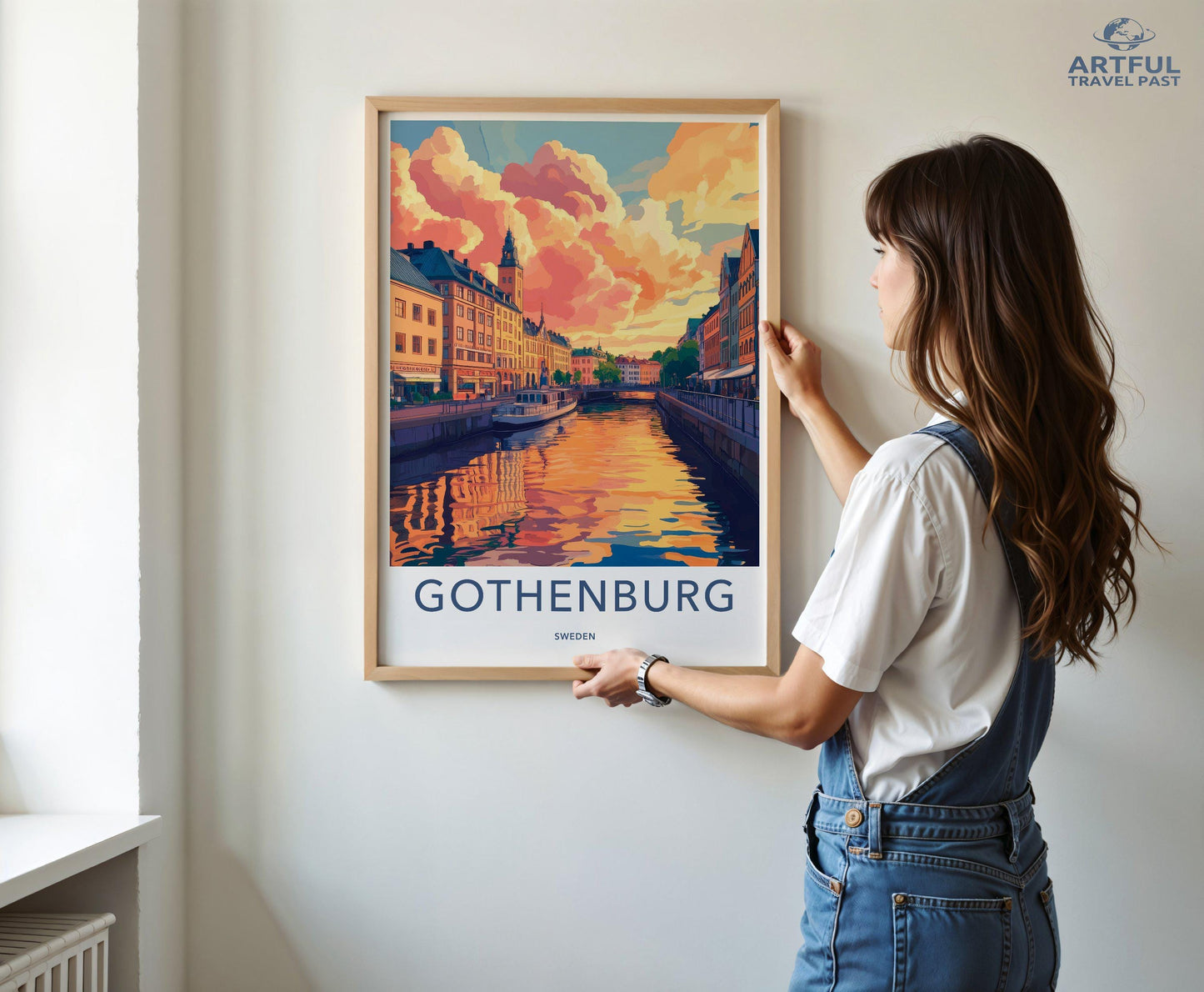 Gothenburg Poster | Sweden Wall Art | Scandinavia Decor