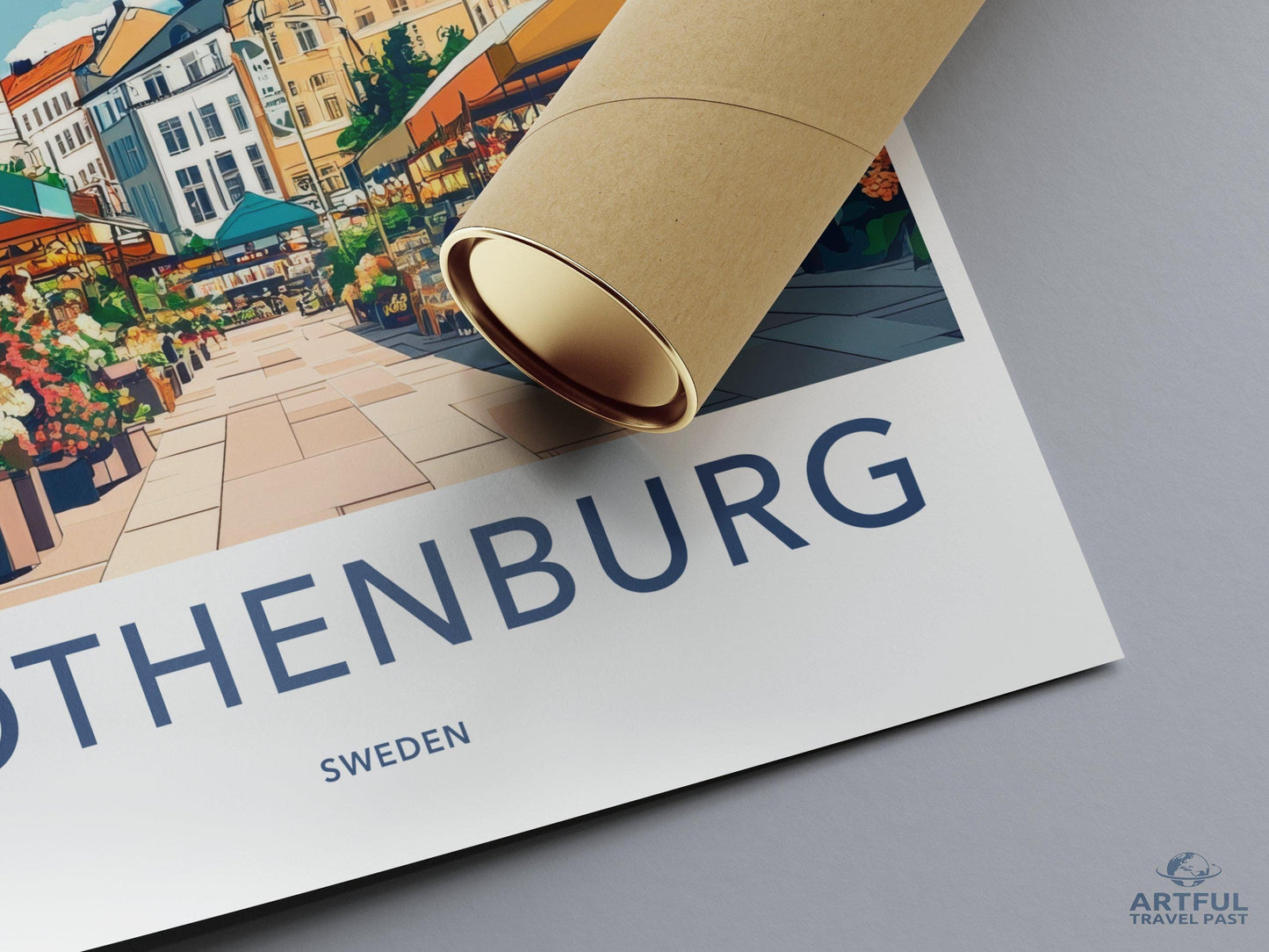 Gothenburg Poster | Sweden Wall Art | Scandinavia Decor