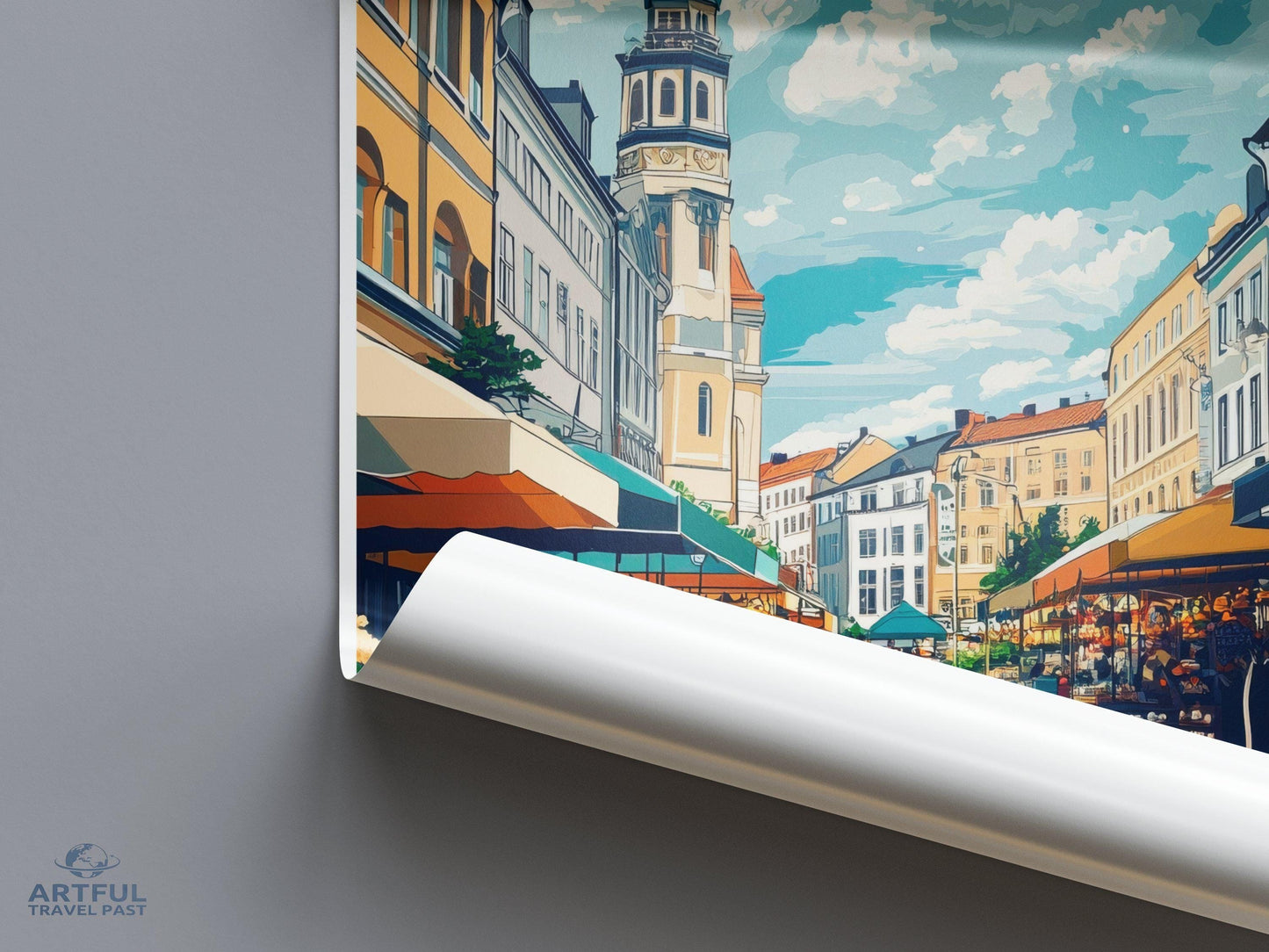 Gothenburg Poster | Sweden Wall Art | Scandinavia Decor