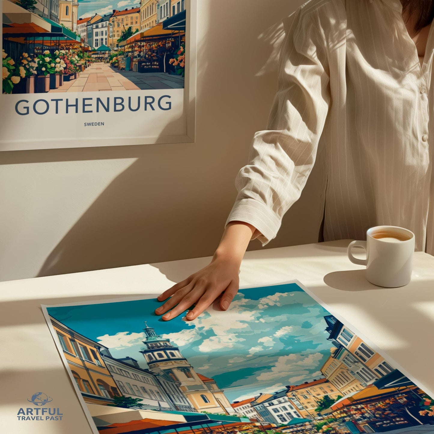 Gothenburg Poster | Sweden Wall Art | Scandinavia Decor