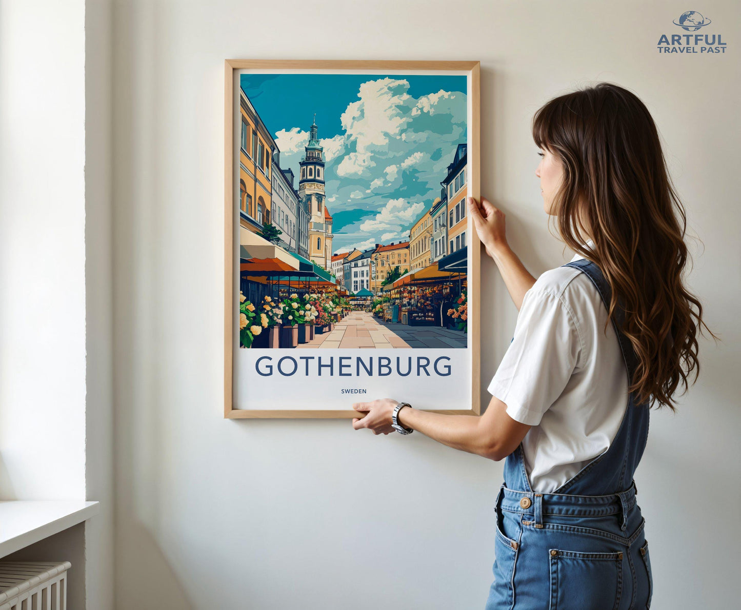 Gothenburg Poster | Sweden Wall Art | Scandinavia Decor