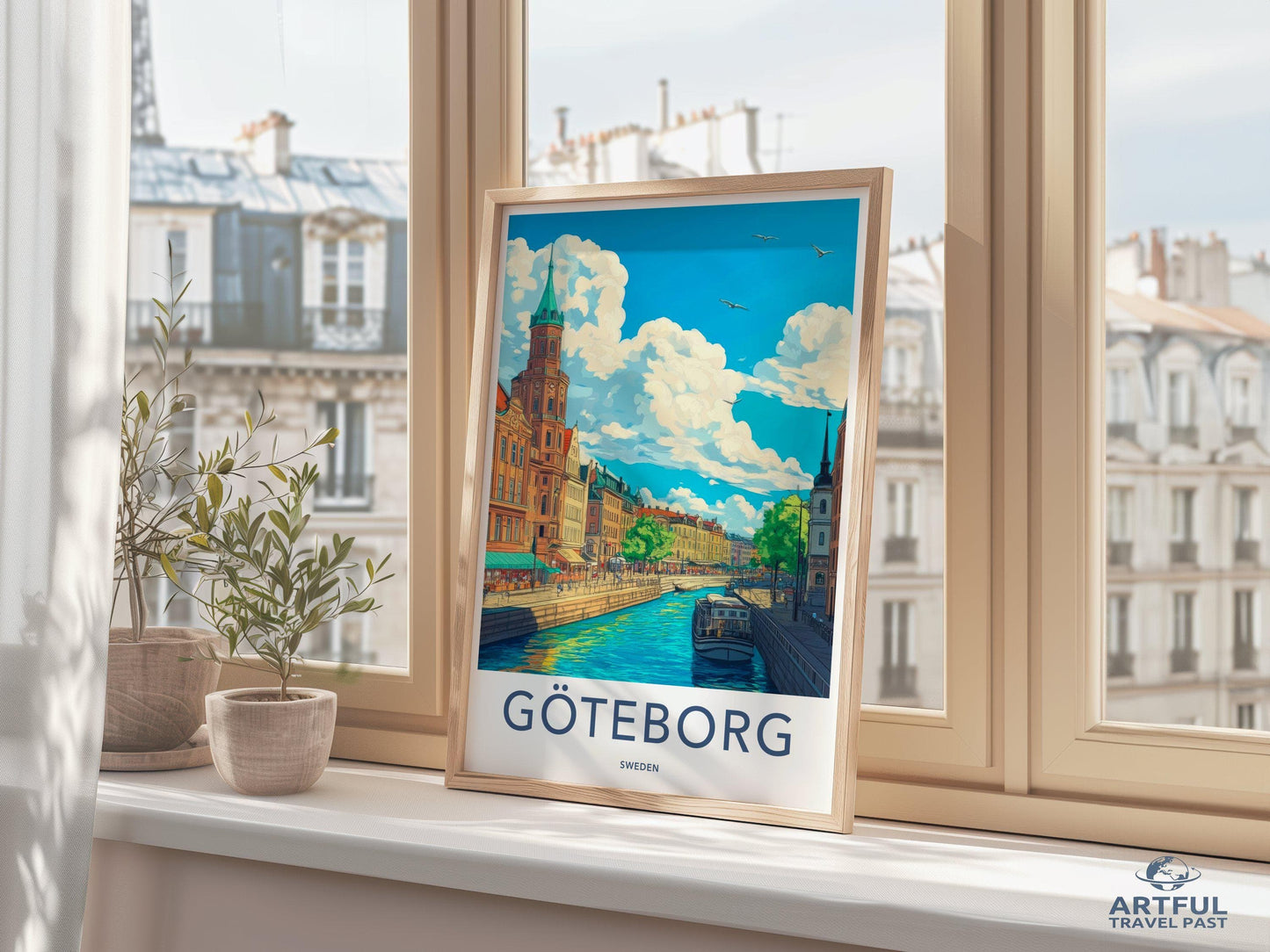 Gothenburg Poster | Sweden Wall Art | Scandinavia Decor