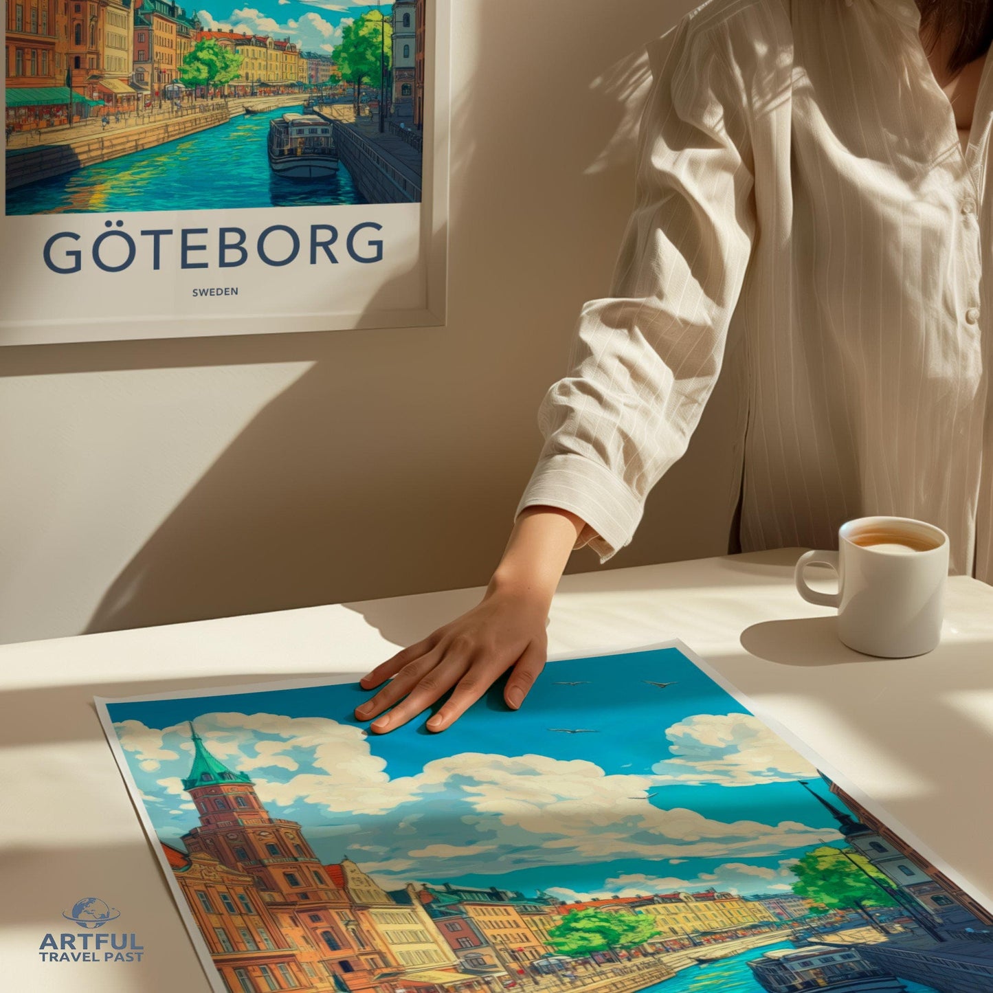 Gothenburg Poster | Sweden Wall Art | Scandinavia Decor
