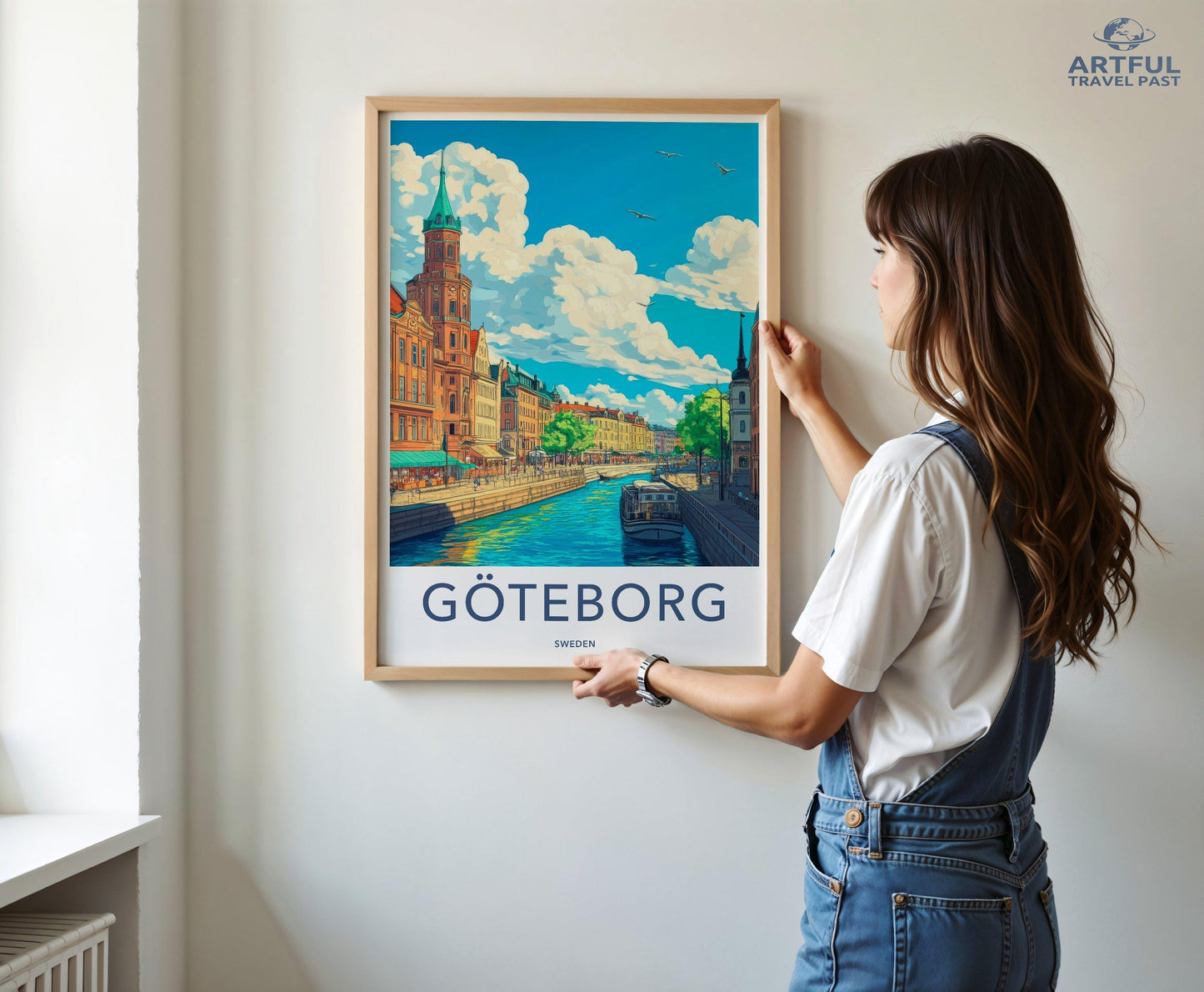Gothenburg Poster | Sweden Wall Art | Scandinavia Decor