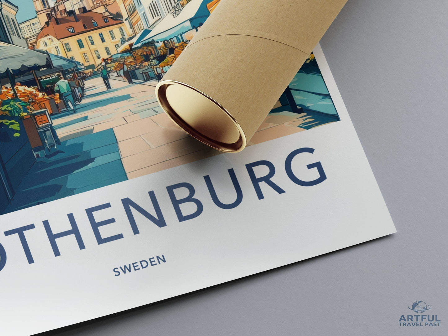 Gothenburg Poster | Sweden Wall Art | Scandinavia Decor