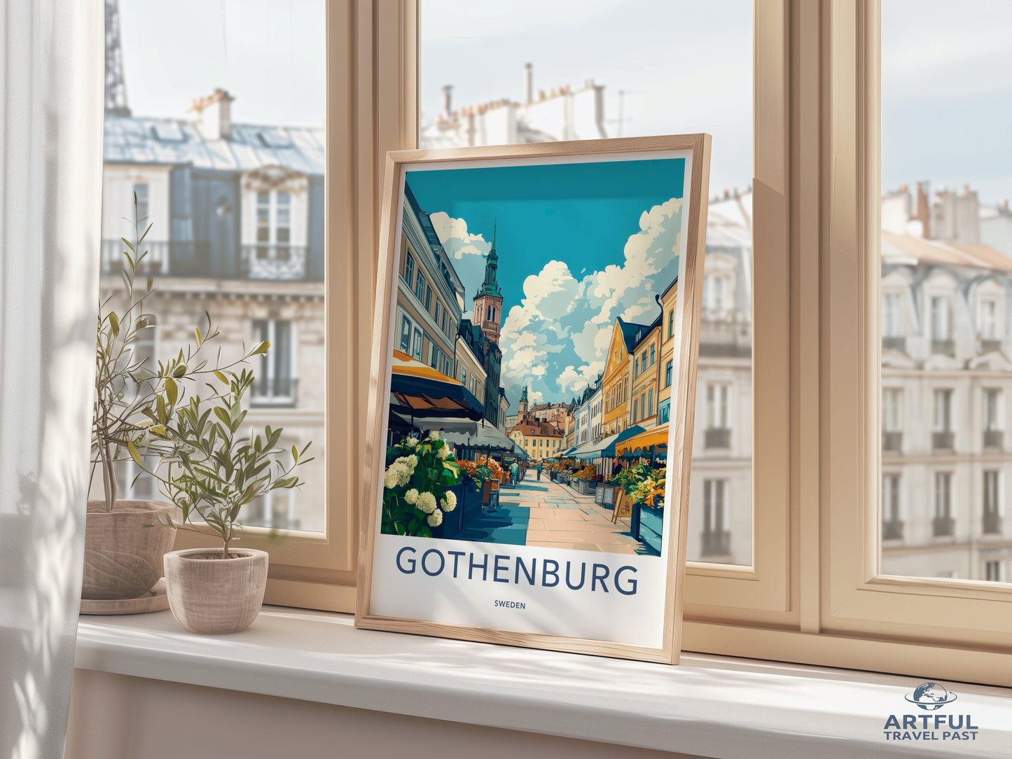 Gothenburg Poster | Sweden Wall Art | Scandinavia Decor