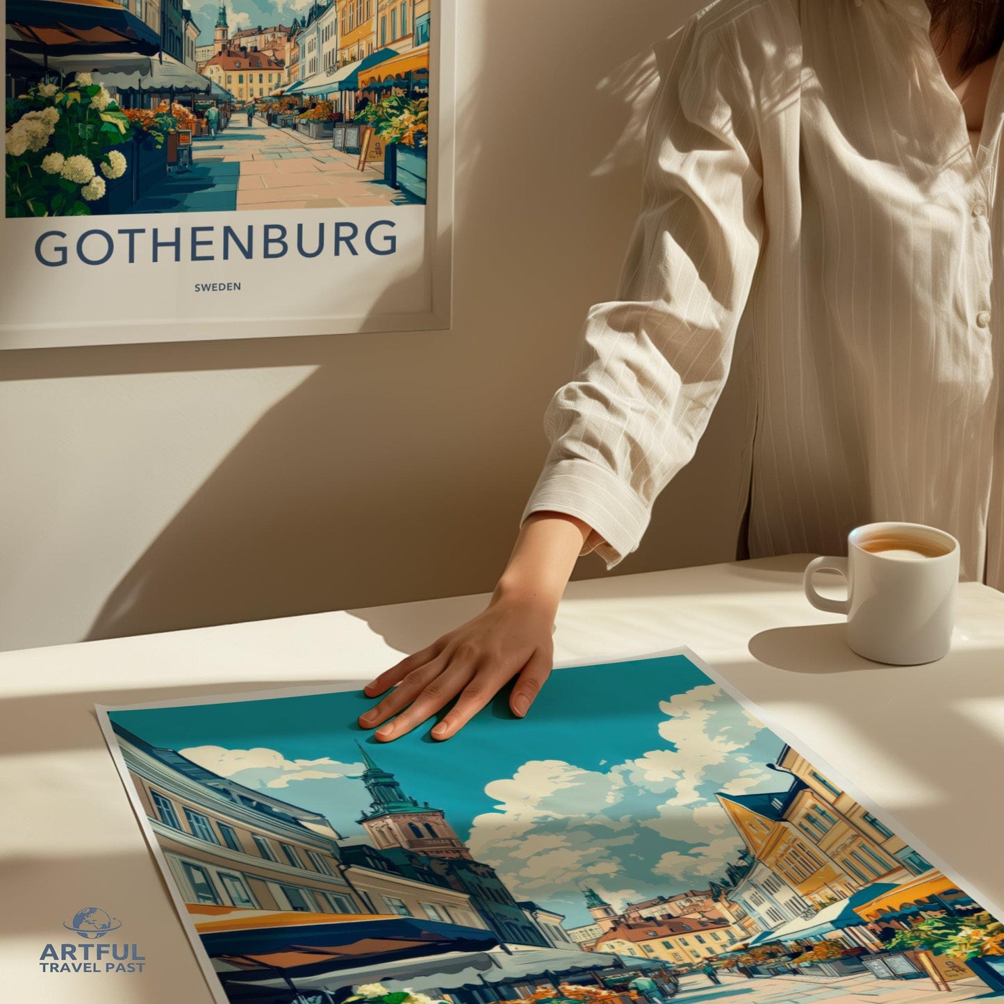 Gothenburg Poster | Sweden Wall Art | Scandinavia Decor