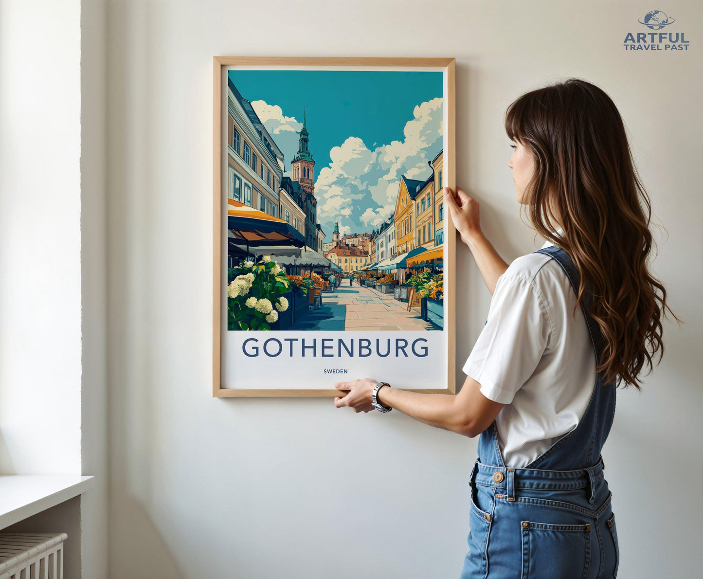 Gothenburg Poster | Sweden Wall Art | Scandinavia Decor