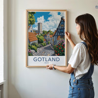 Gotland Poster - Sweden Wall Art