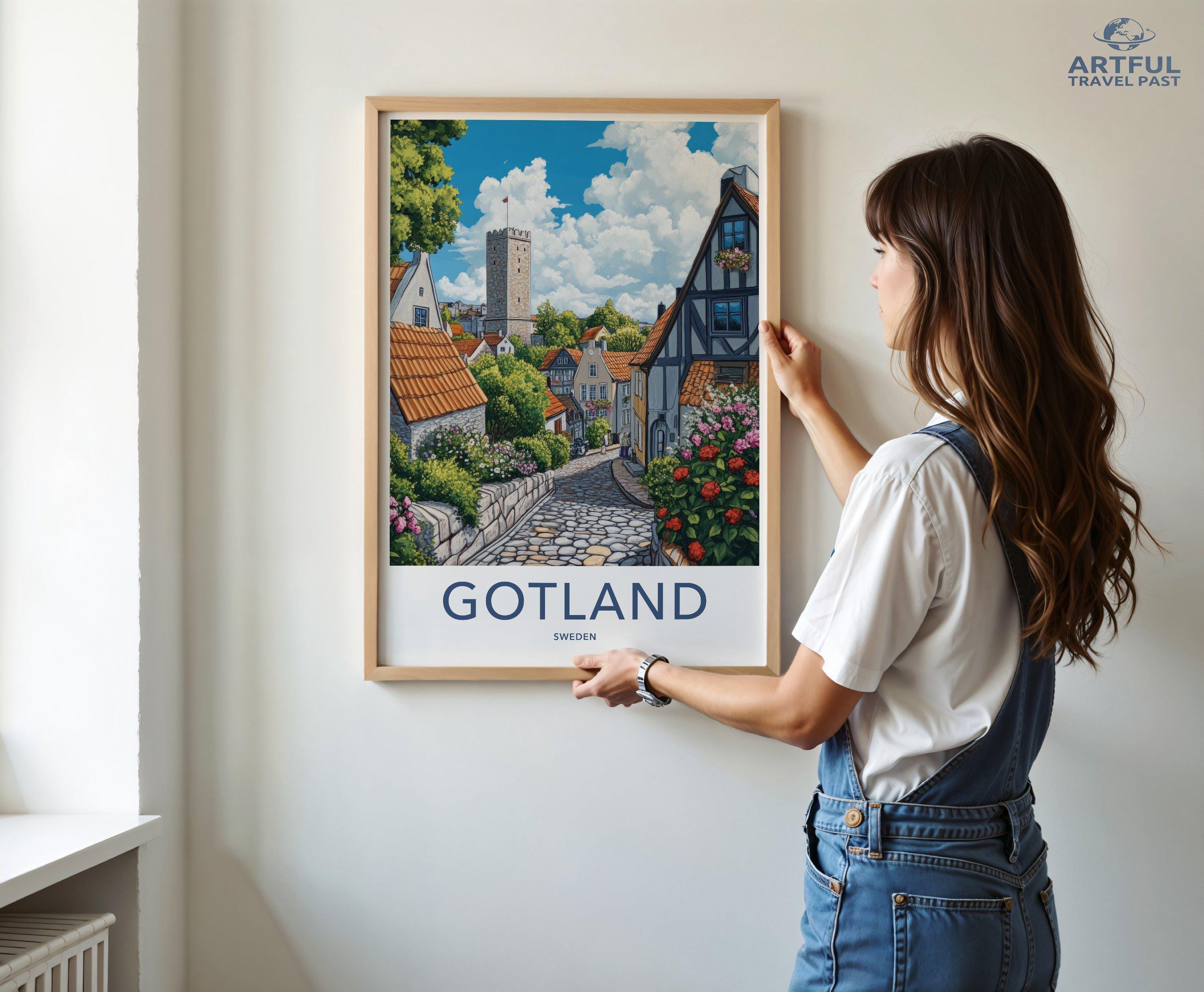 Gotland Poster - Sweden Wall Art