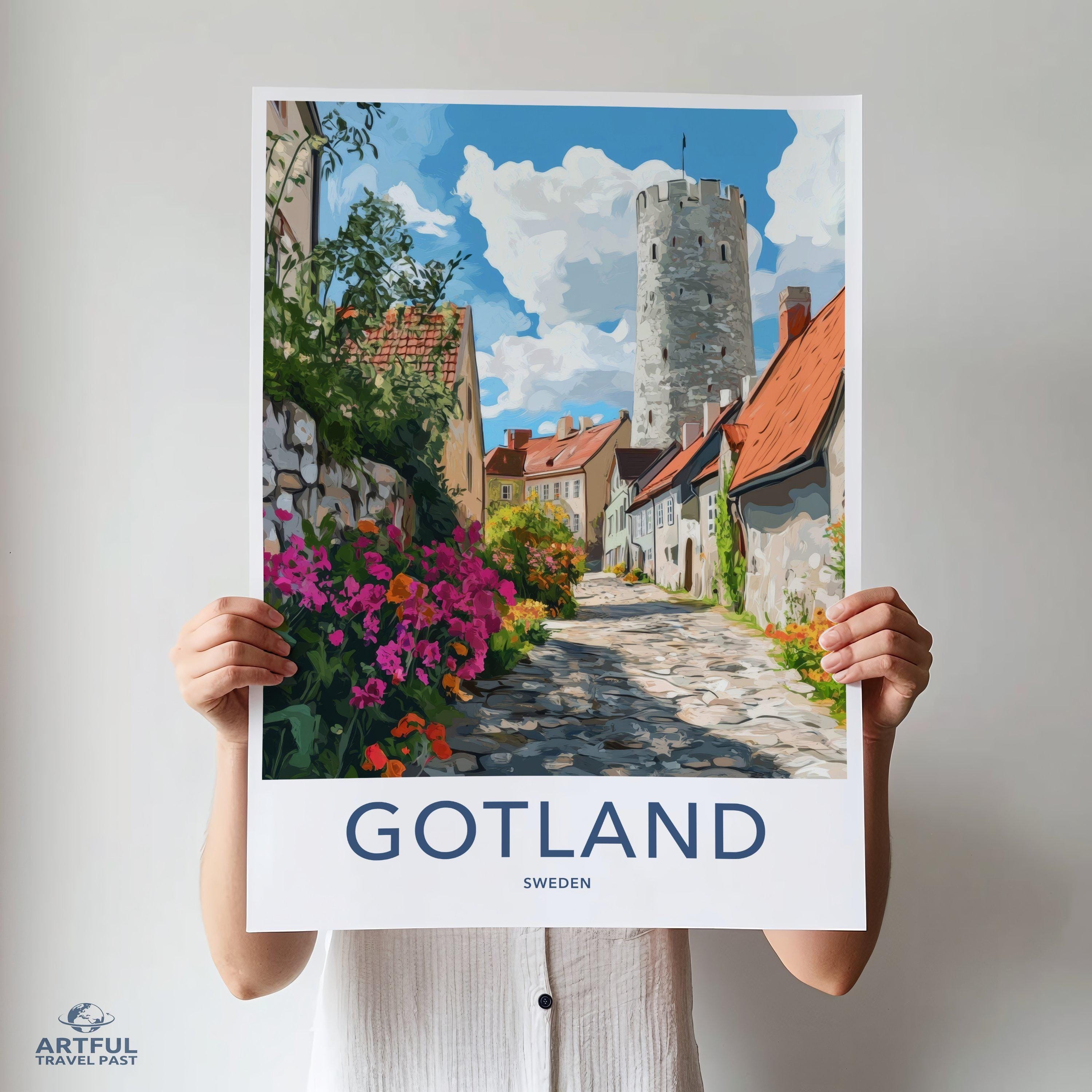 Gotland Poster - Sweden Wall Art