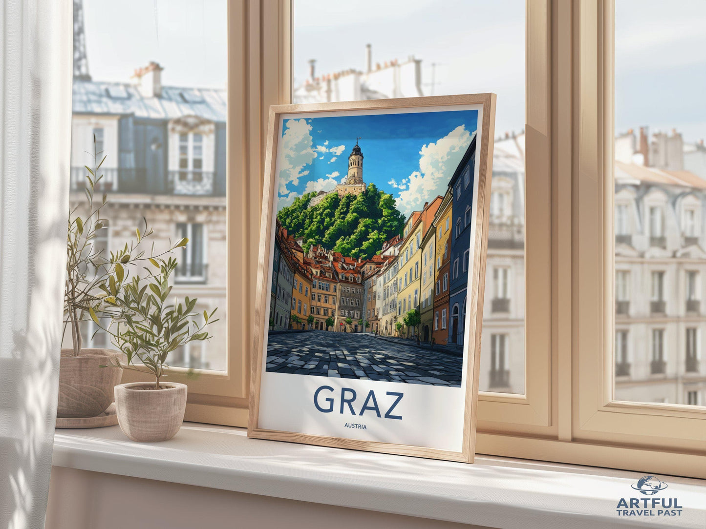 Graz Poster | Austria Wall Art | Europe Decor