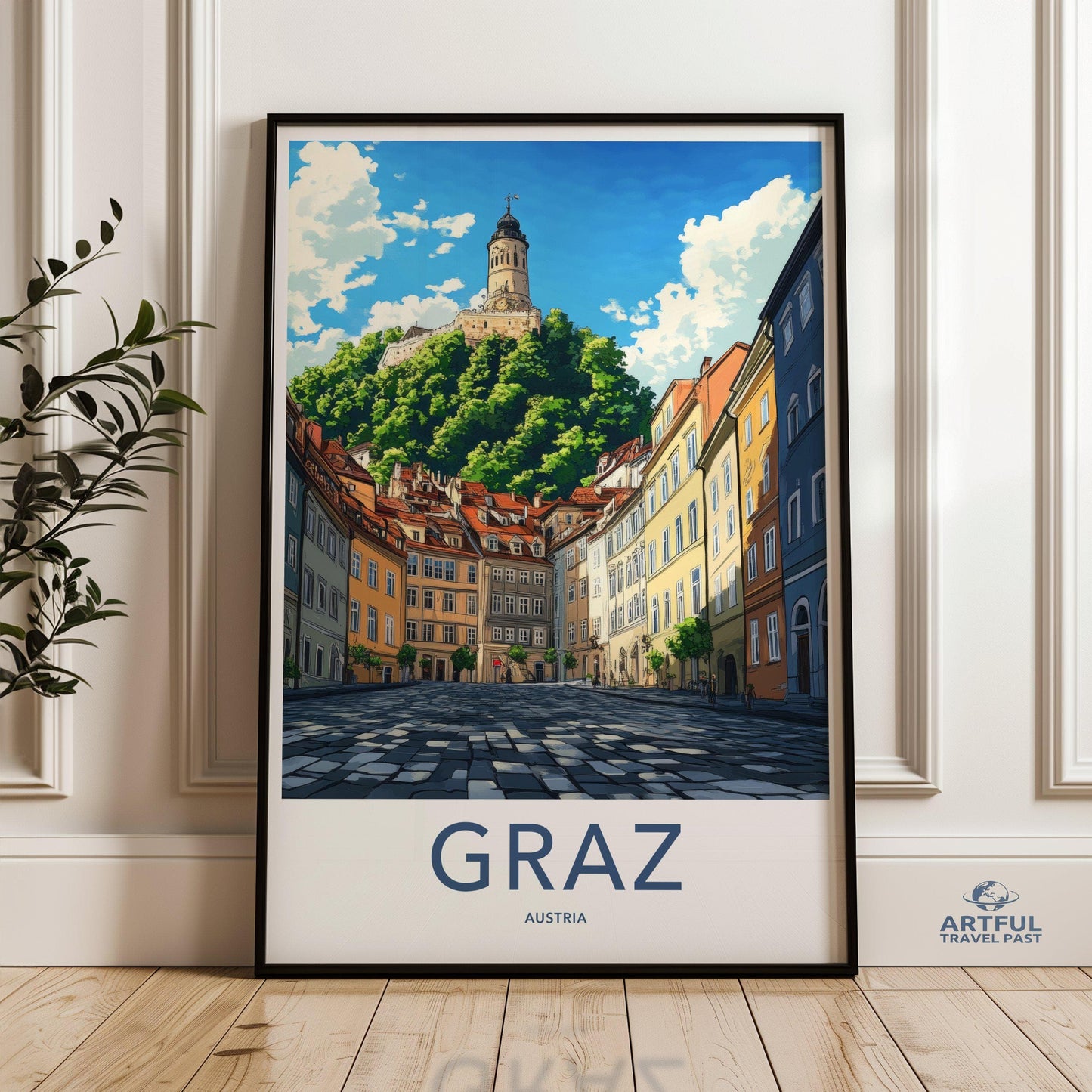 Graz Poster | Austria Wall Art | Europe Decor