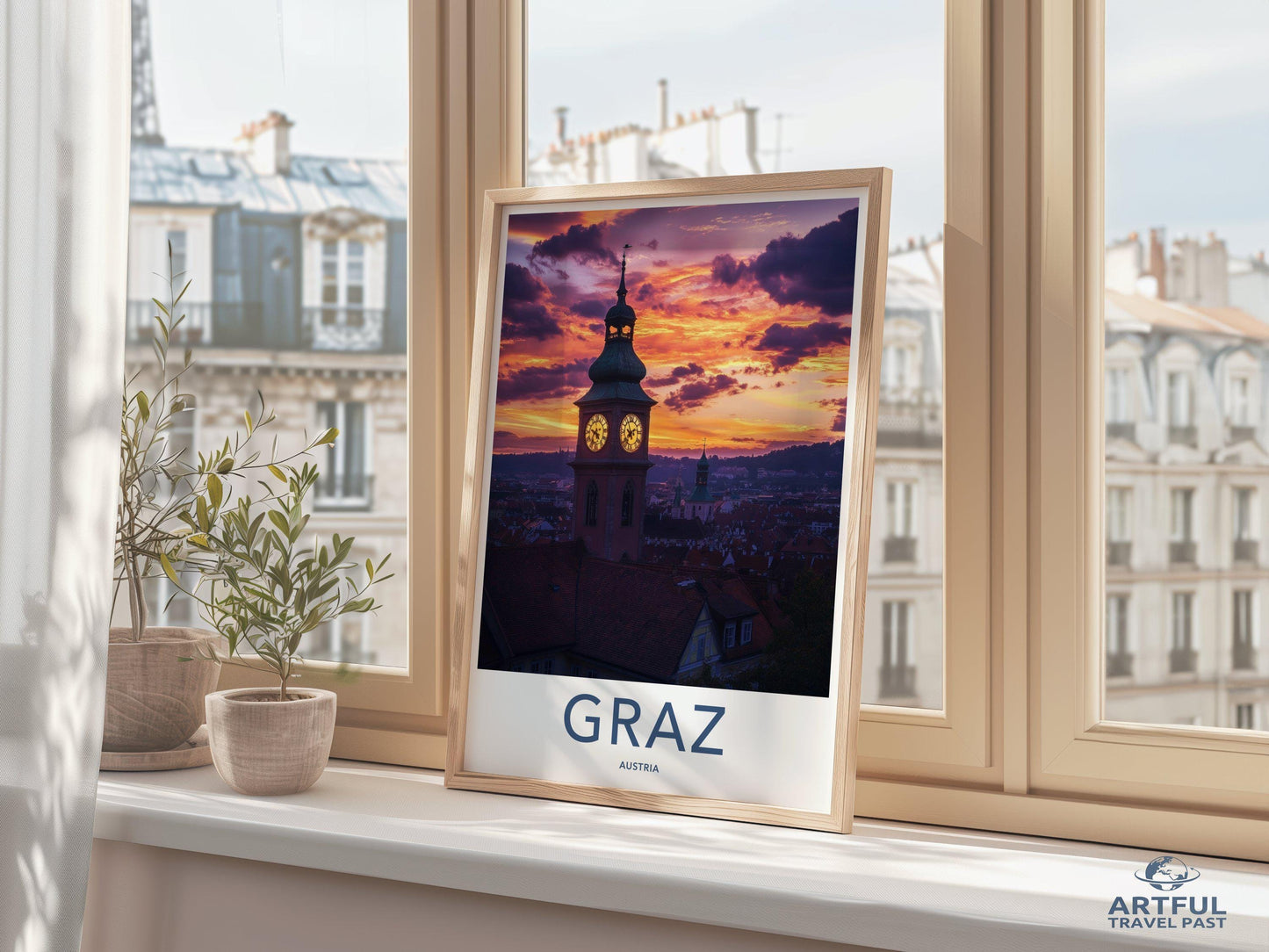 Graz Poster | Austria Wall Art | Europe Decor